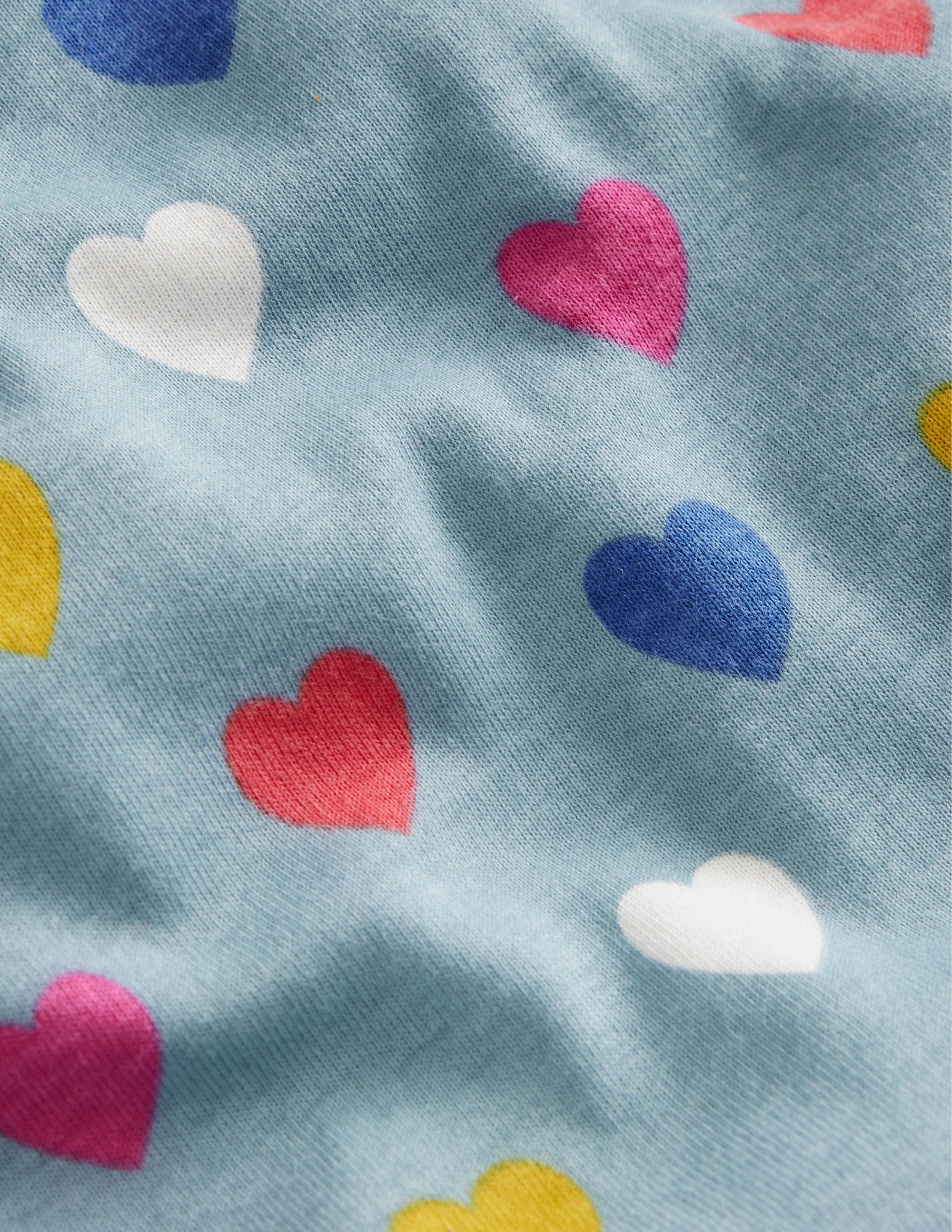 Snug Glow-In-The-Dark Pyjamas-Tourmaline Blue Hearts - Image 3