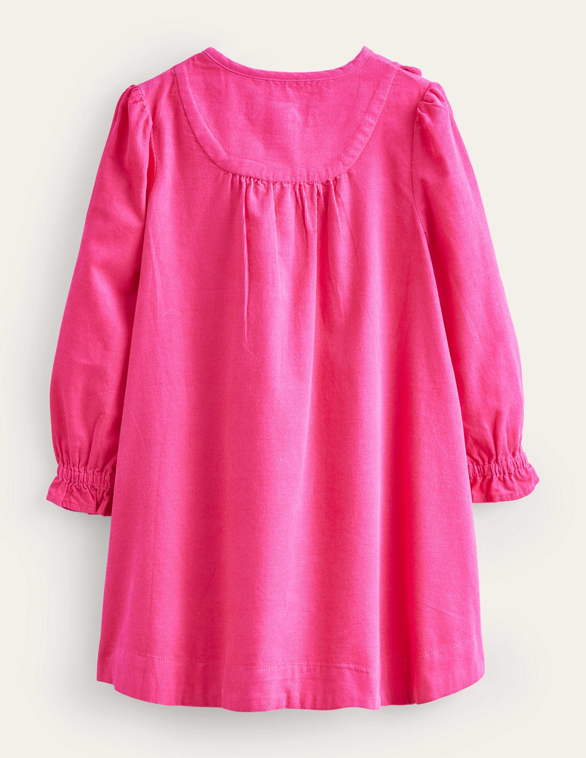 Cordkleid mit Muschelsaum-Kräftiges Rosa - Image 2