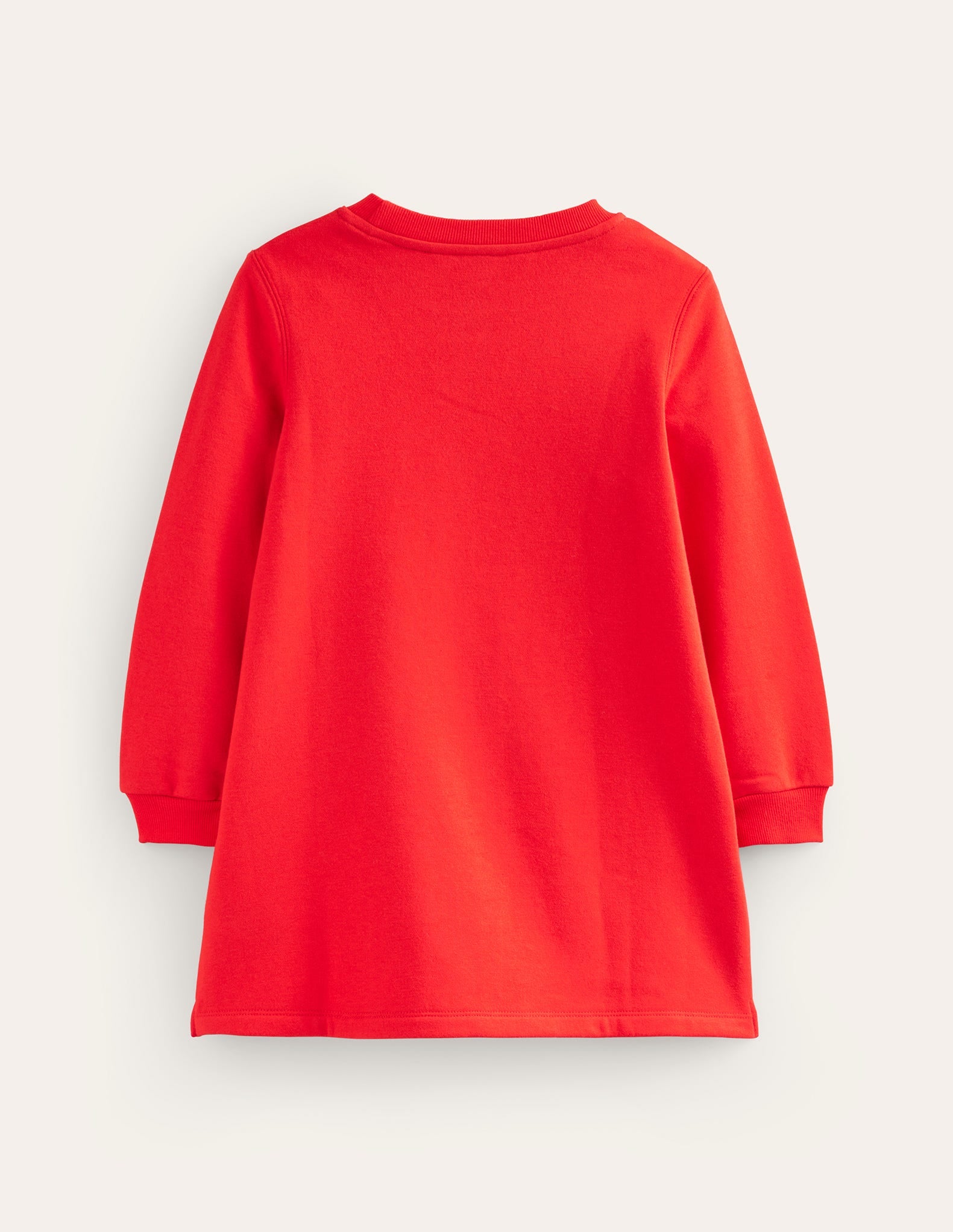 Kuscheliges Sweatshirt-Kleid mit Applikationen-Leuchtendes Rot Weihnachtsbaum - Image 2
