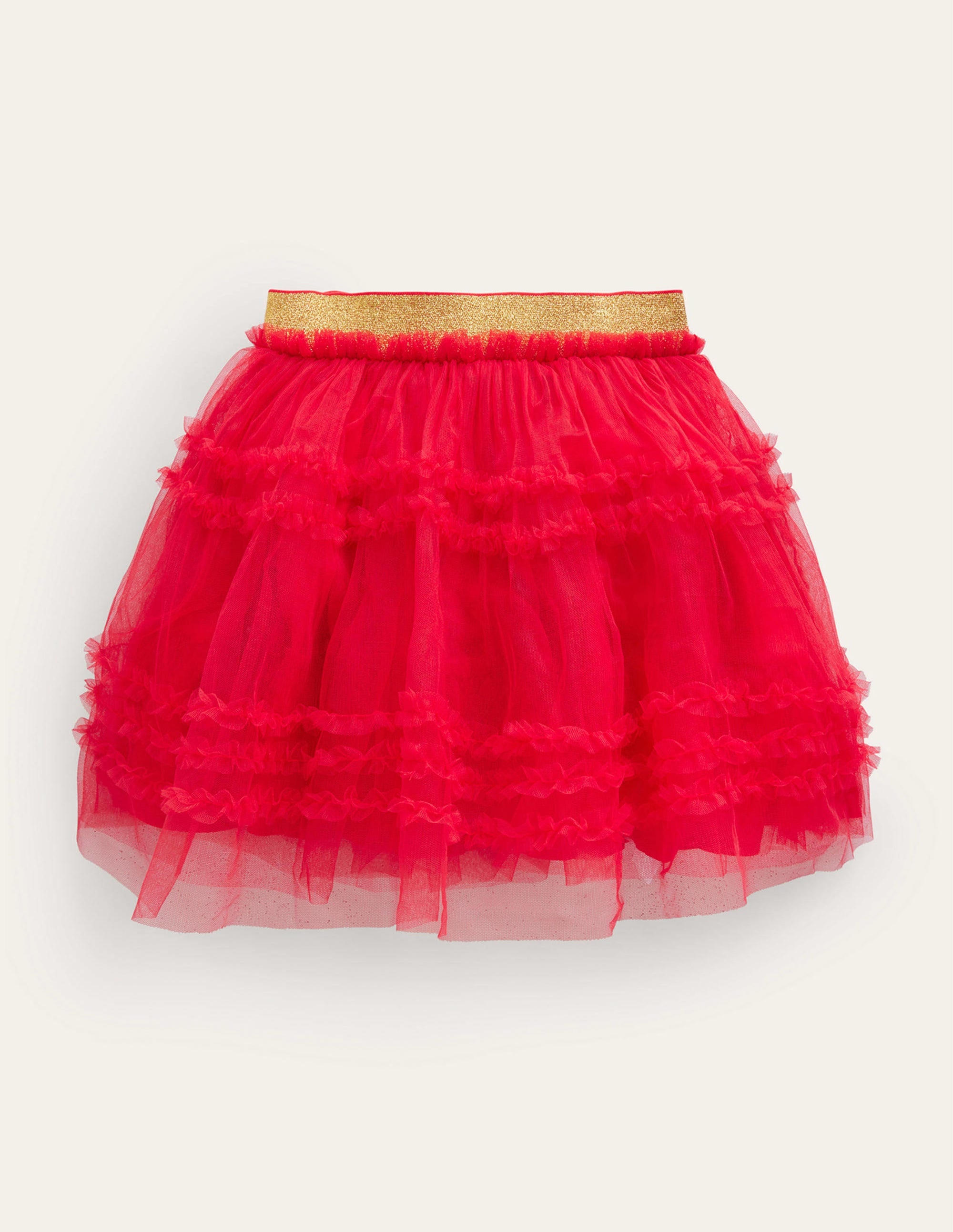 Jupe de fête en tulle-Rouge rockabilly - Image 2