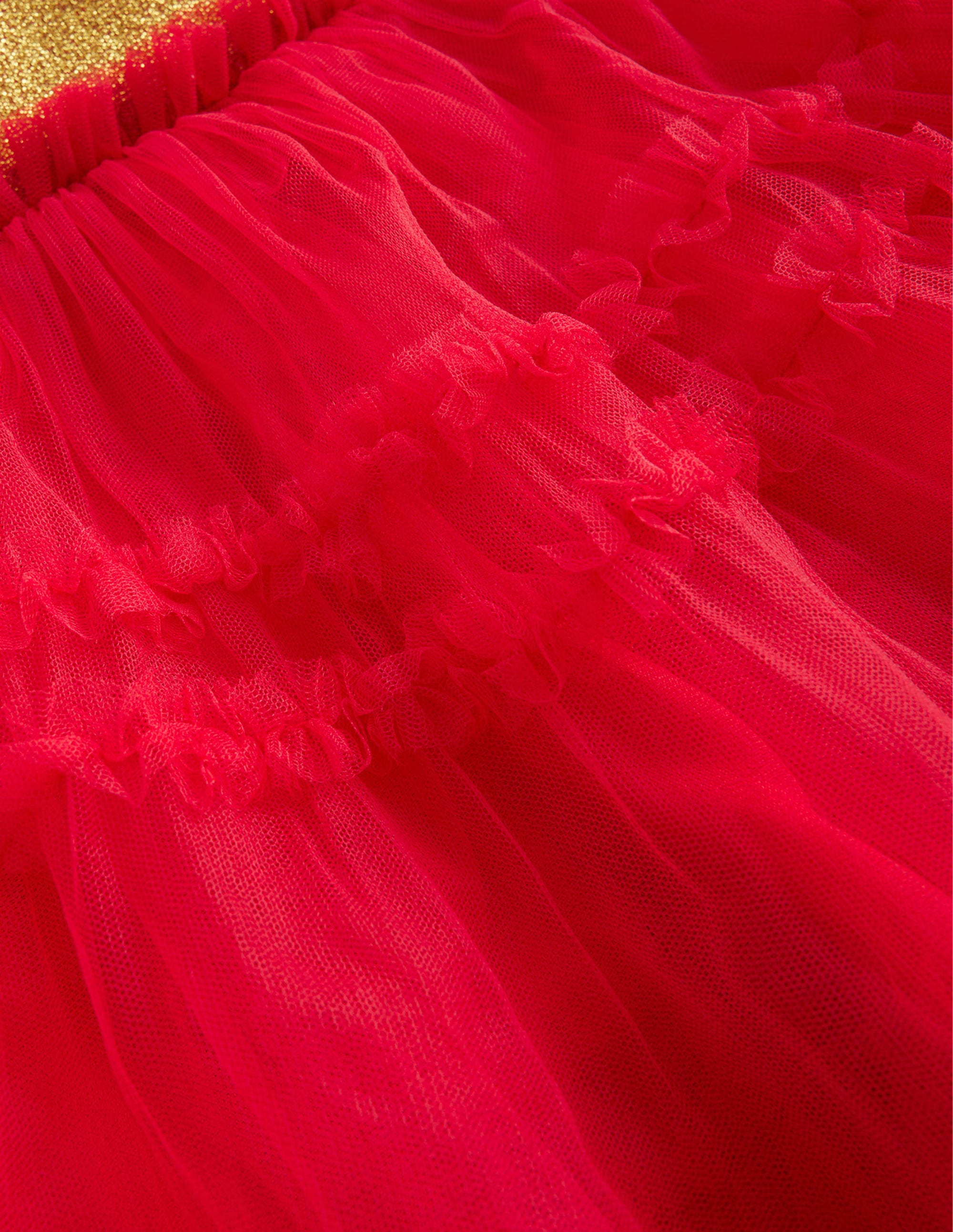 Jupe de fête en tulle-Rouge rockabilly - Image 3