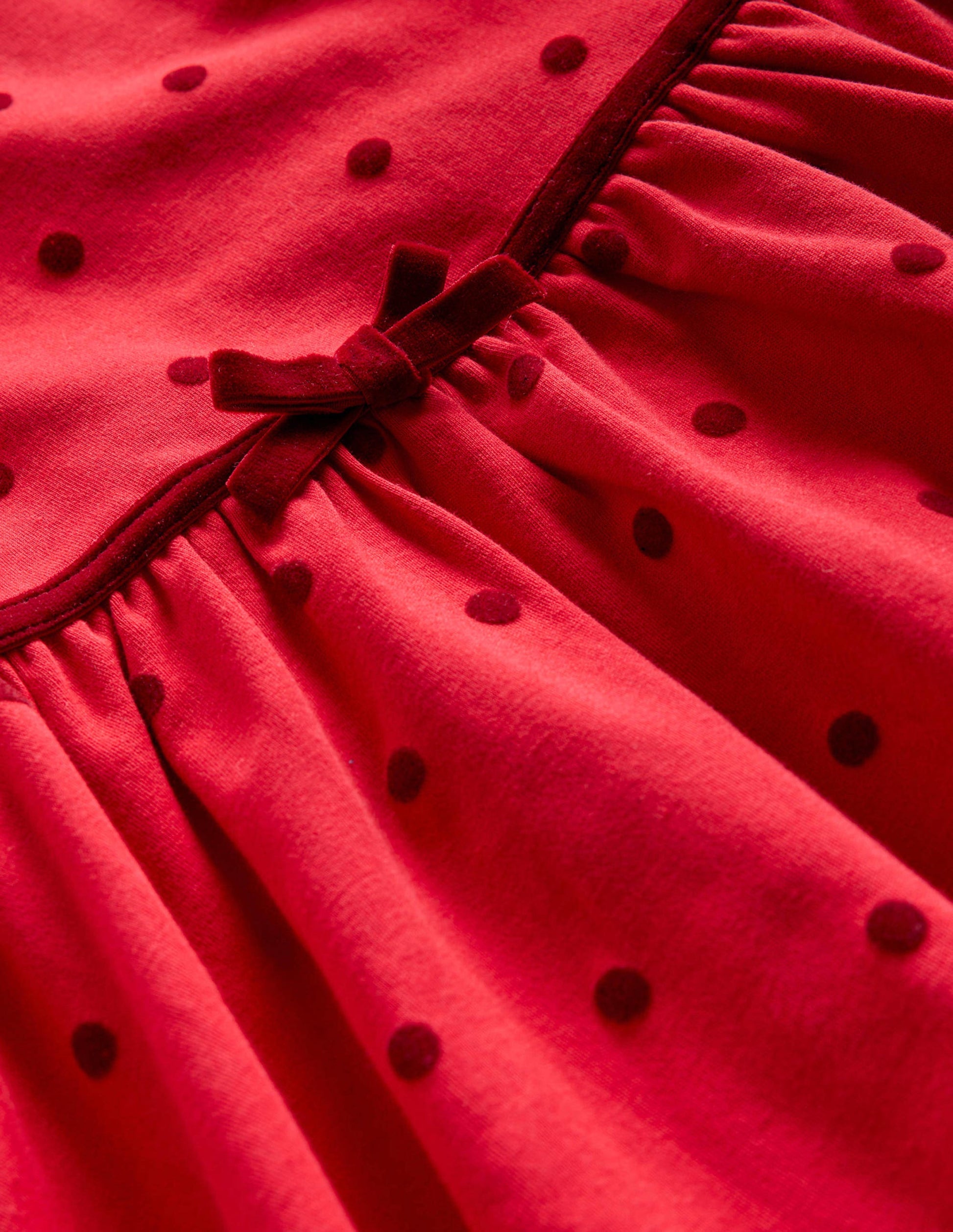 Collared Twirly Dress-Rockabilly Red Confetti Spot-3