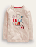 T-shirt avec logo bouclé-Rouge-gorge chantant avoine