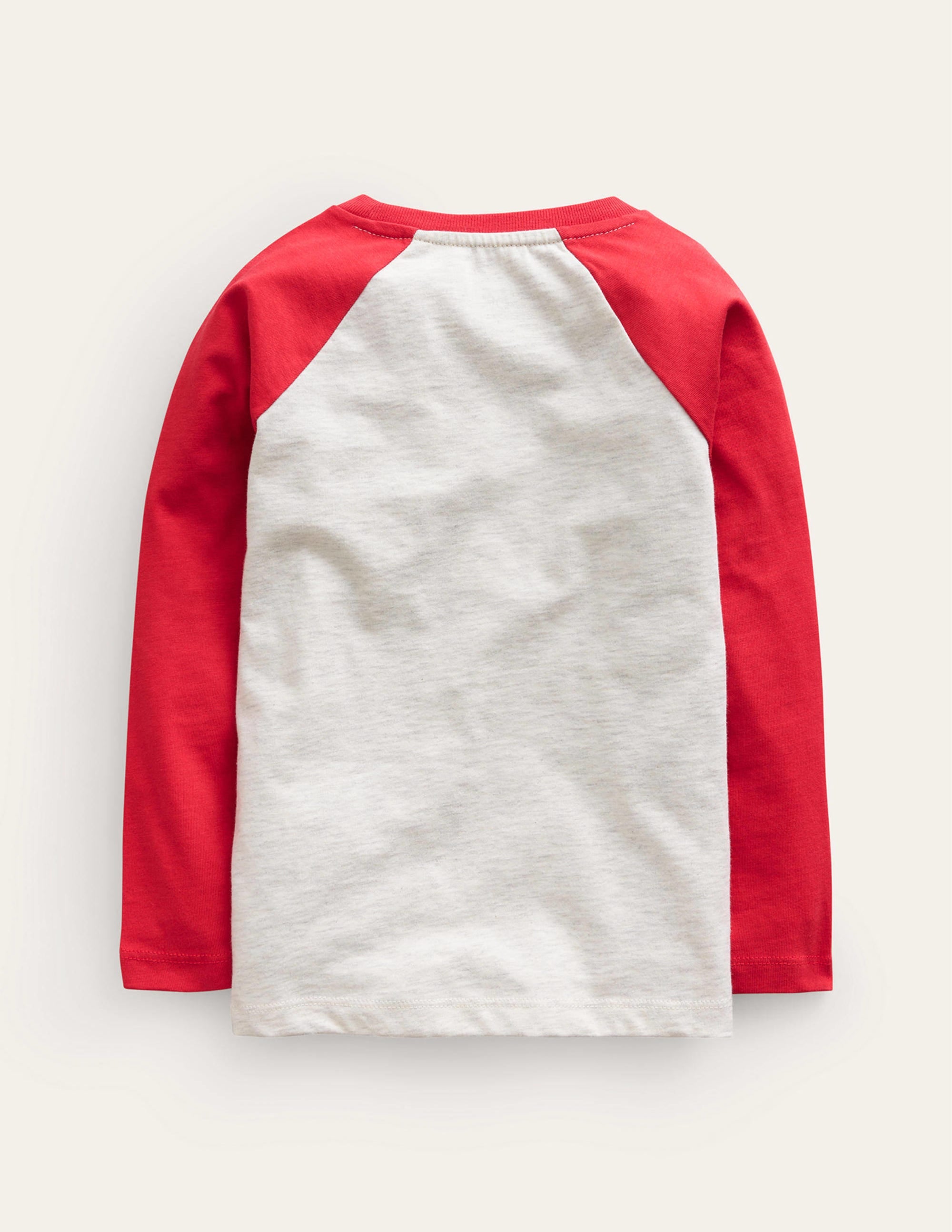 T-shirt manches raglan à imprimé-Gousse de vanille/rouge rockabilly - Image 2