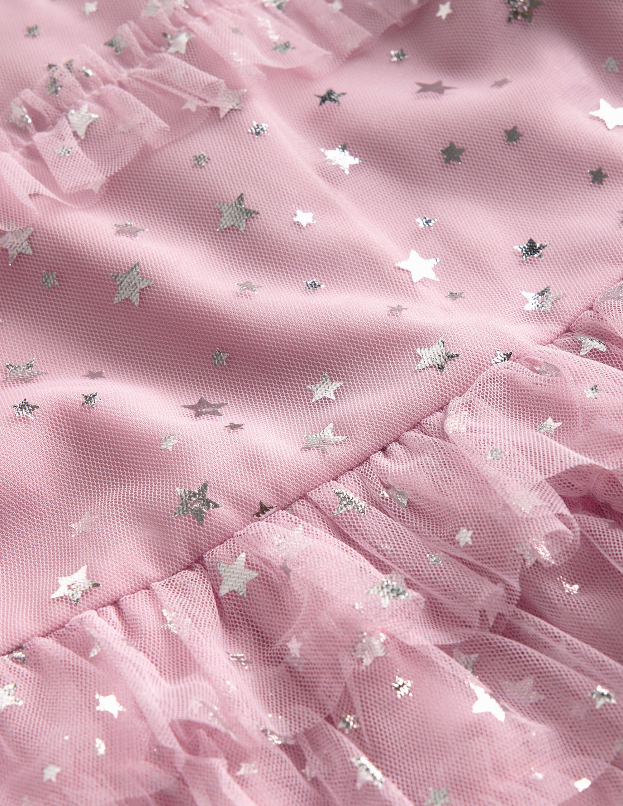 Ruffle Tulle Star Dress-French Pink - Image 3