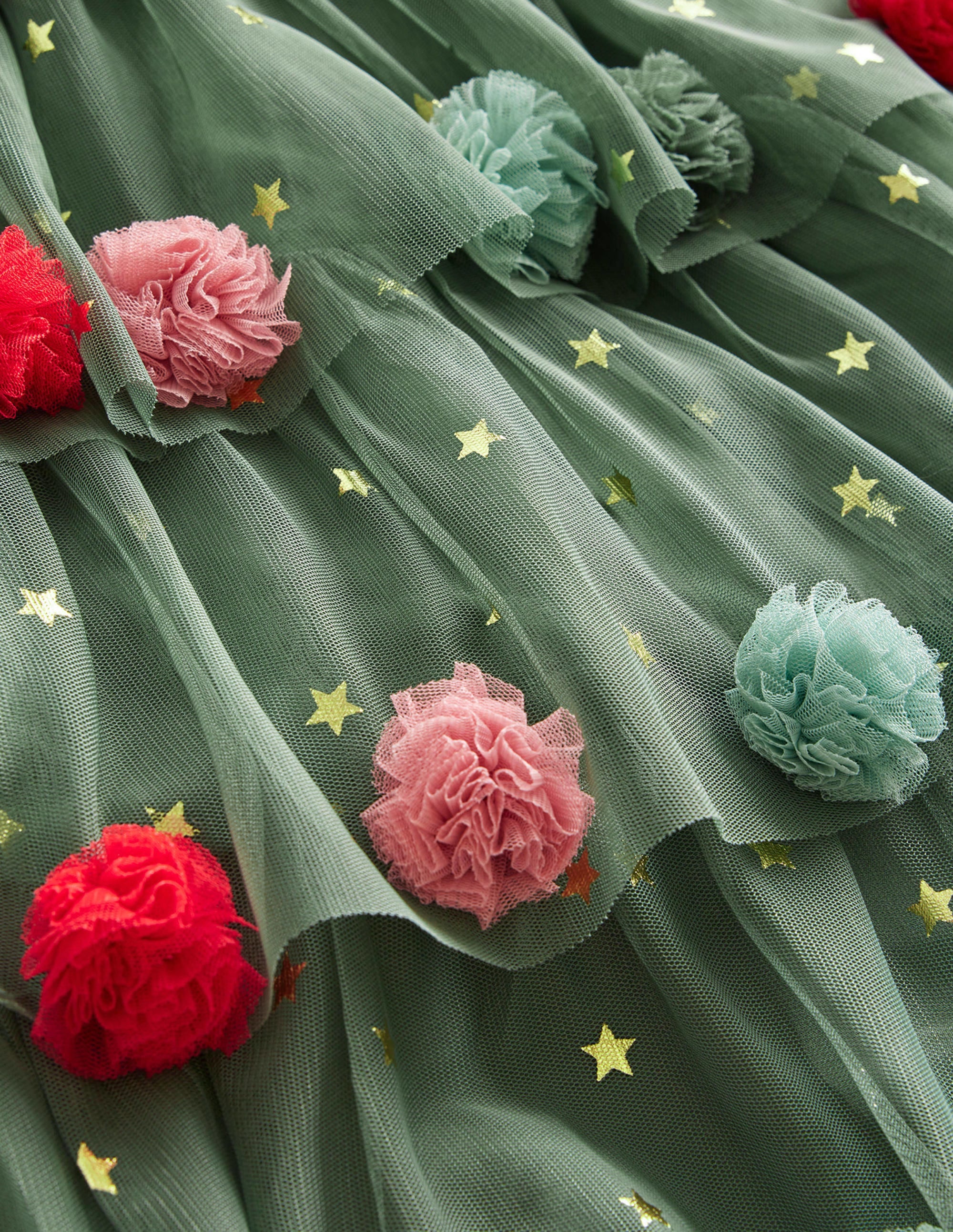 Tüllkleid mit Weihnachtsbaum-Schilfgrün - Image 3