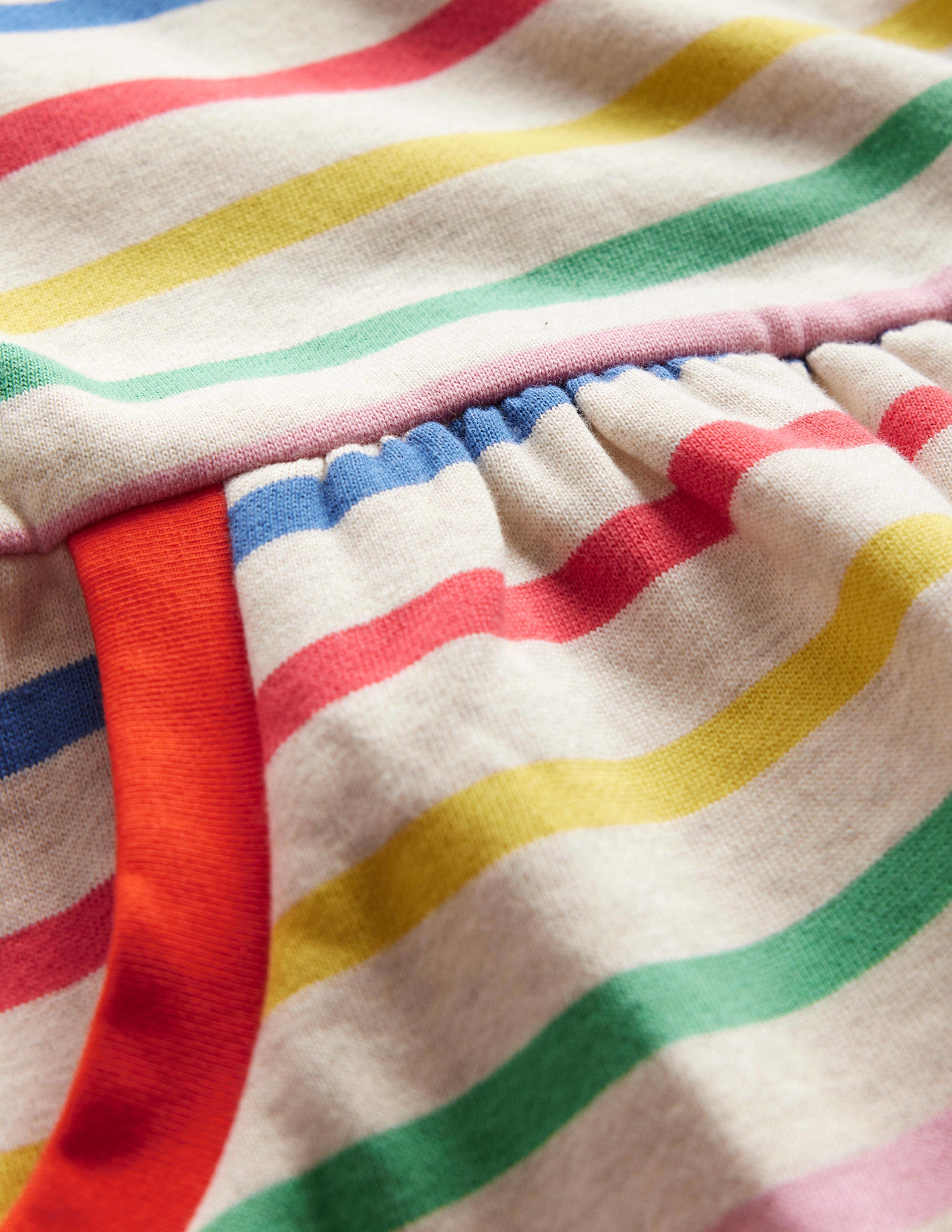 Gemütliches Sweatshirt-Kleid mit Muster-Bunt Gestreift - Image 3