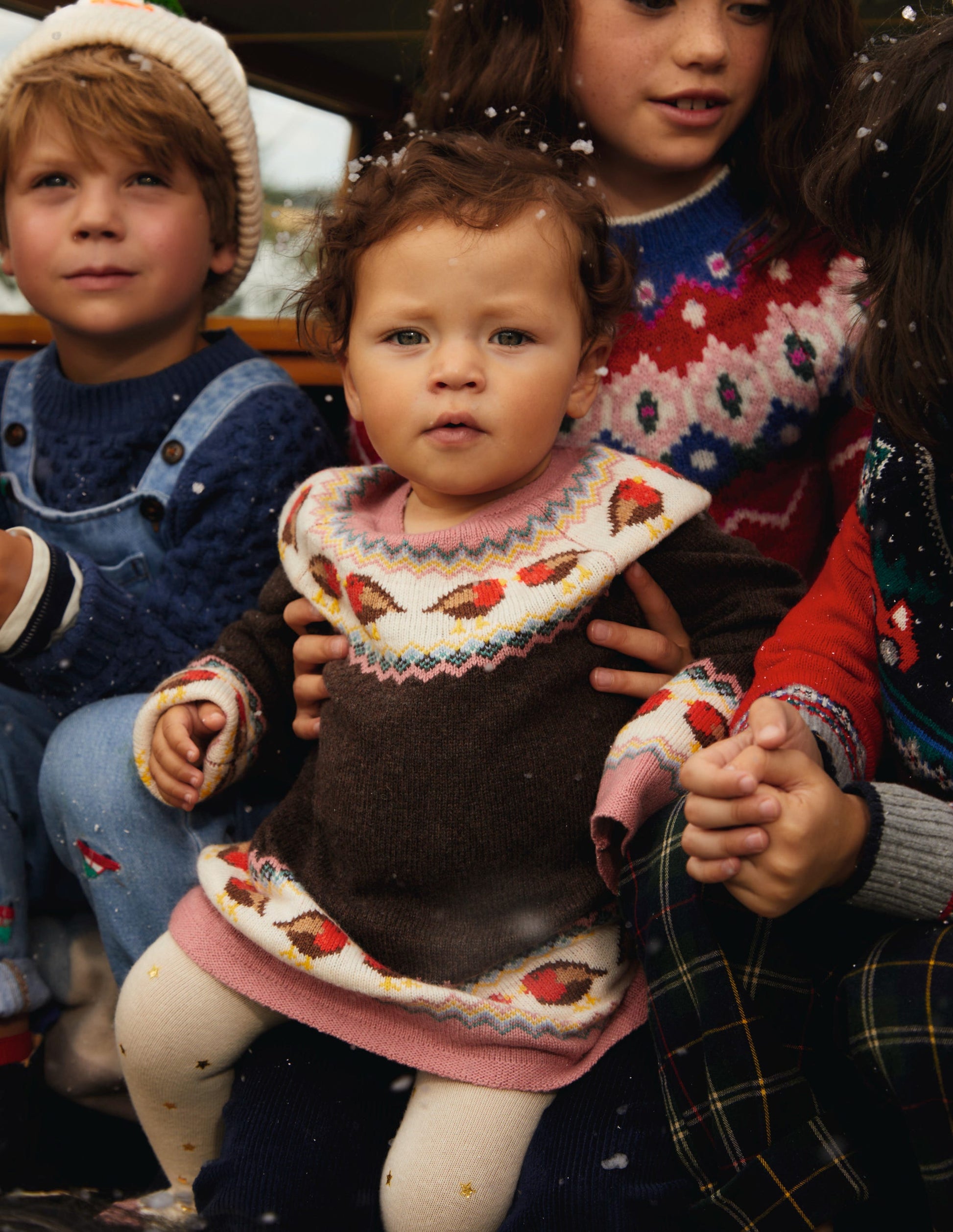 Swing Fair-Isle-Pullover-Anthrazit Grau Rotkehlchen-5