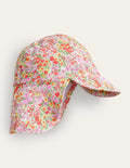 Gemusterter Badehut mit Sonnenschutz-Multi Spring Time Floral