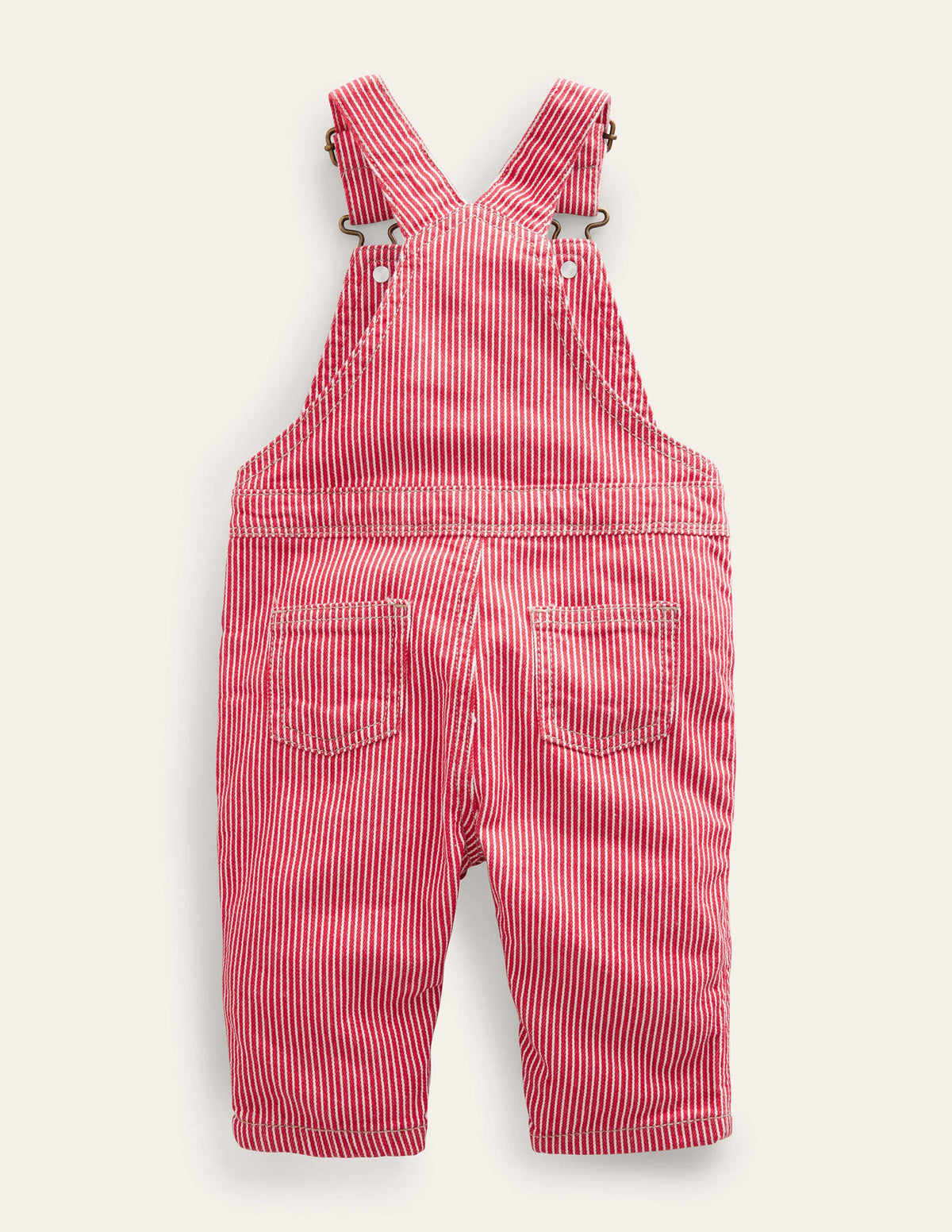 Patch Pocket Dungarees-Rockabilly Red Ticking - Image 2