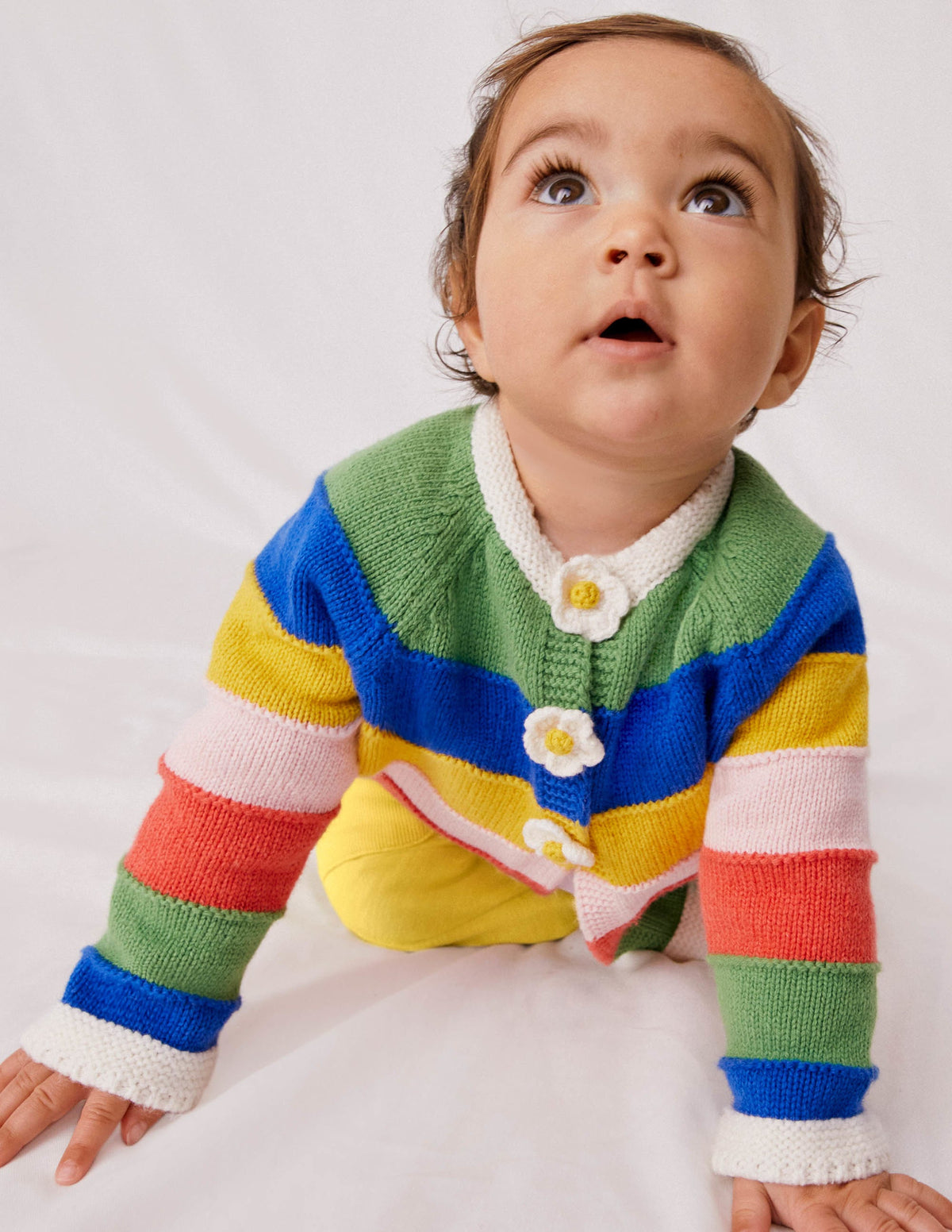 Cardigan mit Regenbogenstreifen-Bunt-4