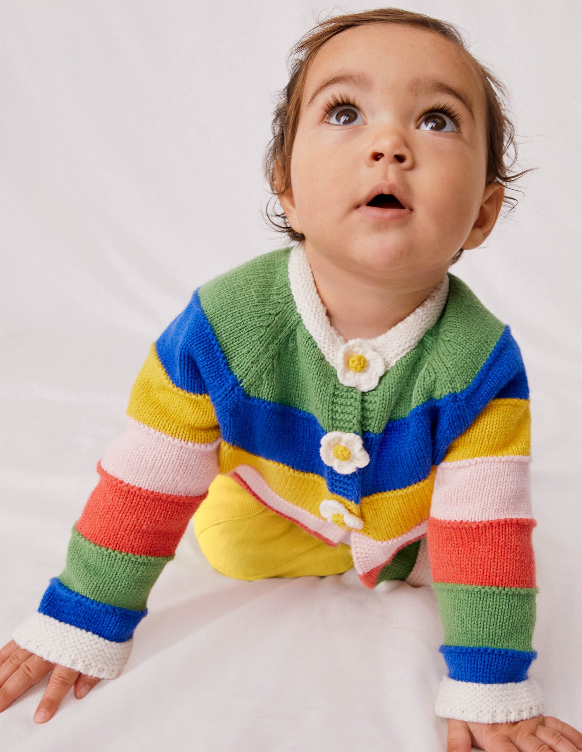 Cardigan mit Regenbogenstreifen-Bunt - Image 4