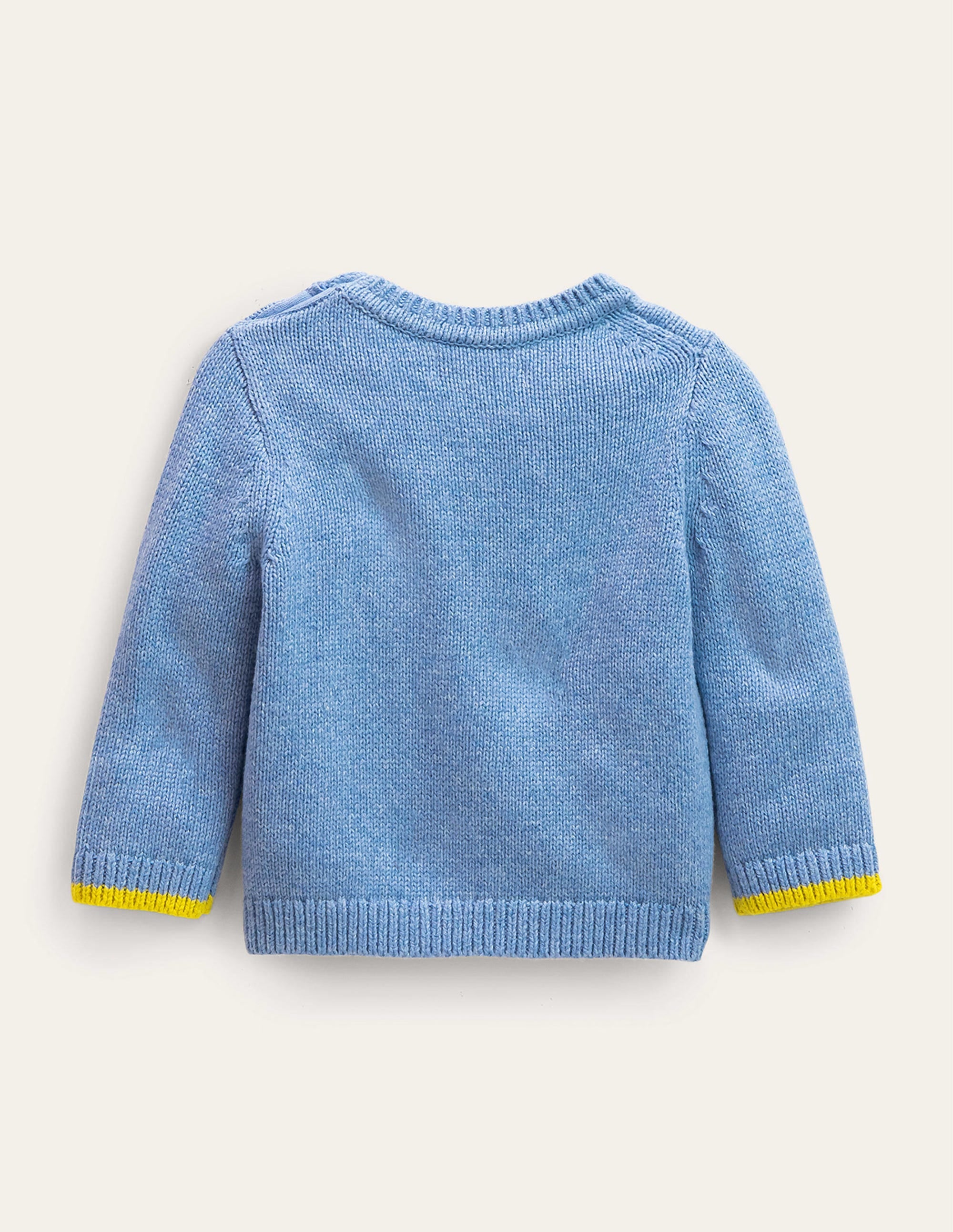 Pull fun en maille-Bleu Brunnera - Image 2