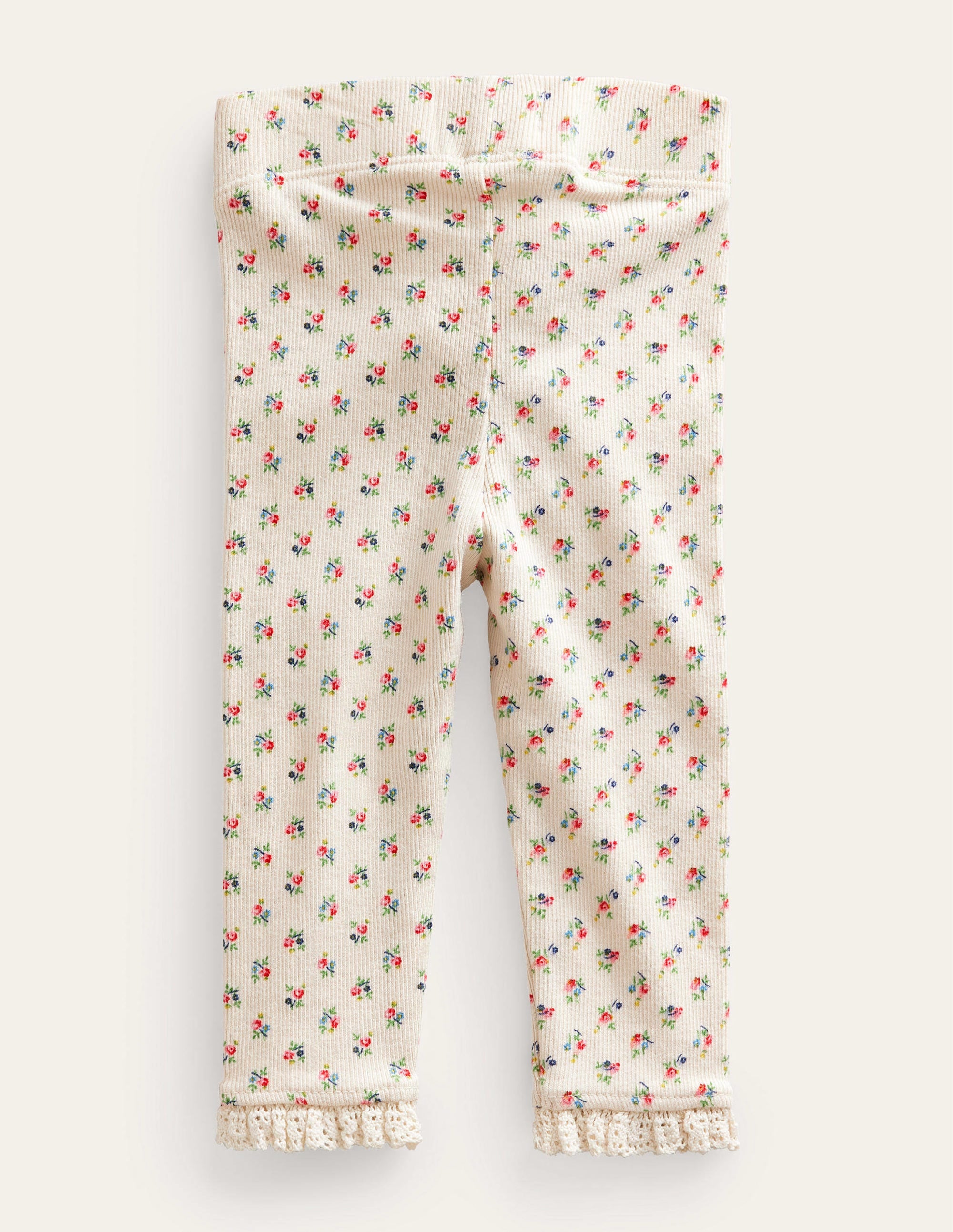 Legging côtelé en dentelle-Motif Micro Bud gousse de vanille - Image 2
