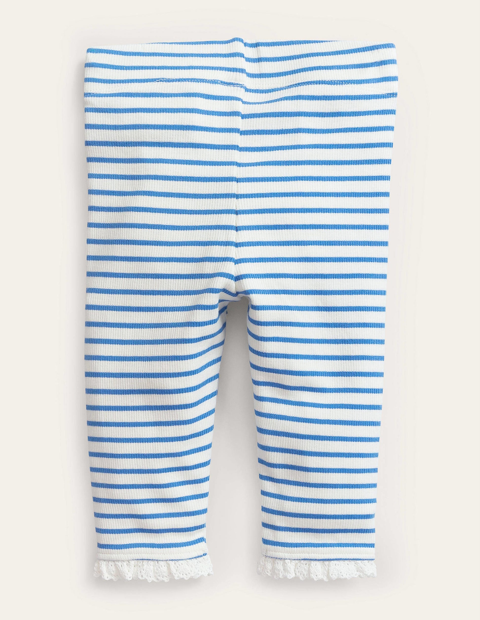 Legging côtelé en dentelle-Ivoire/bleu penzance-2