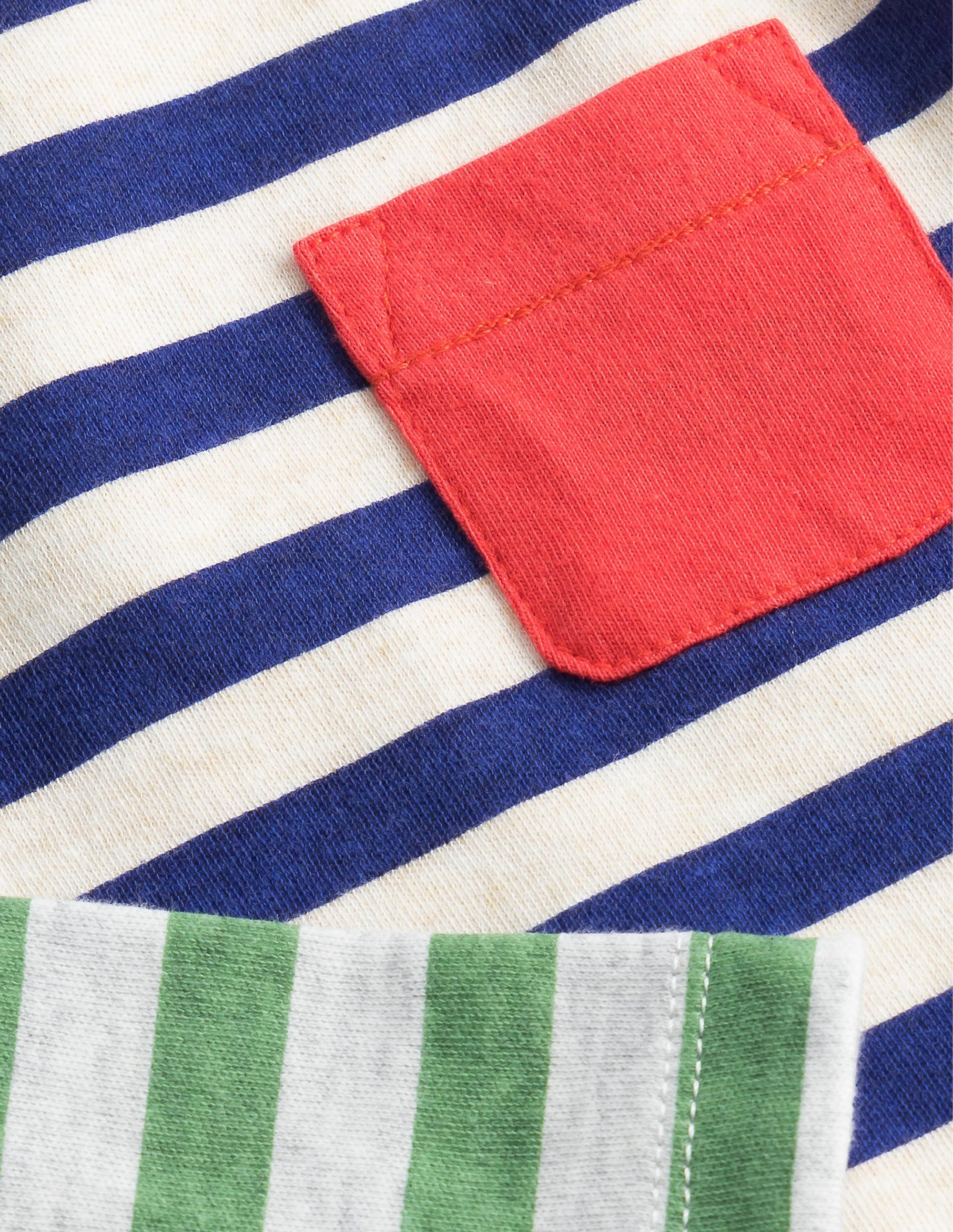 Gestreiftes T-Shirt aus GOTS-Baumwolle-Bunt, Mustermix - Image 3