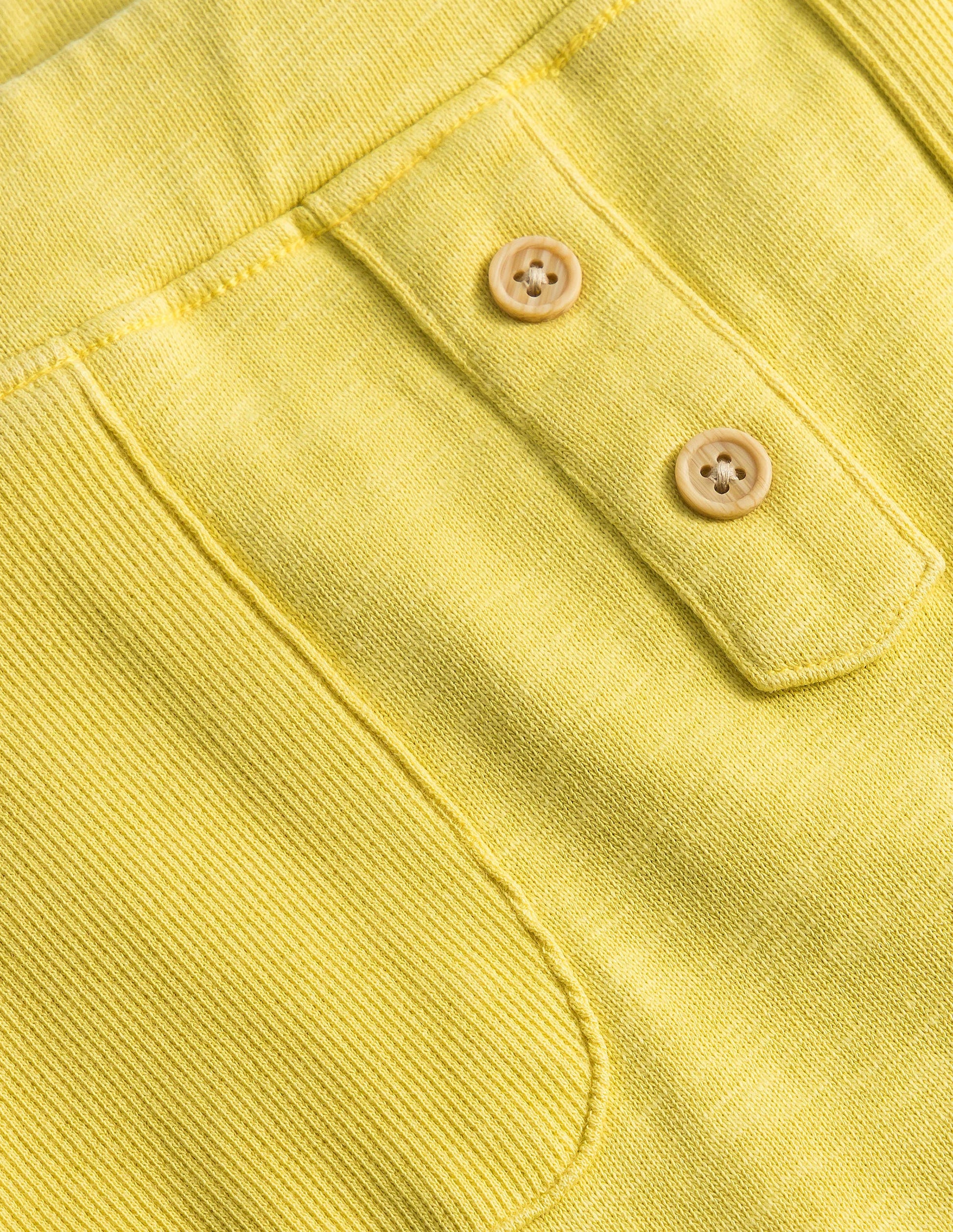 Garment Wash Bottoms-Buttercup Yellow-3