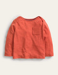 T-shirt teint en pièce et certifié GOTS-Rouge confiture
