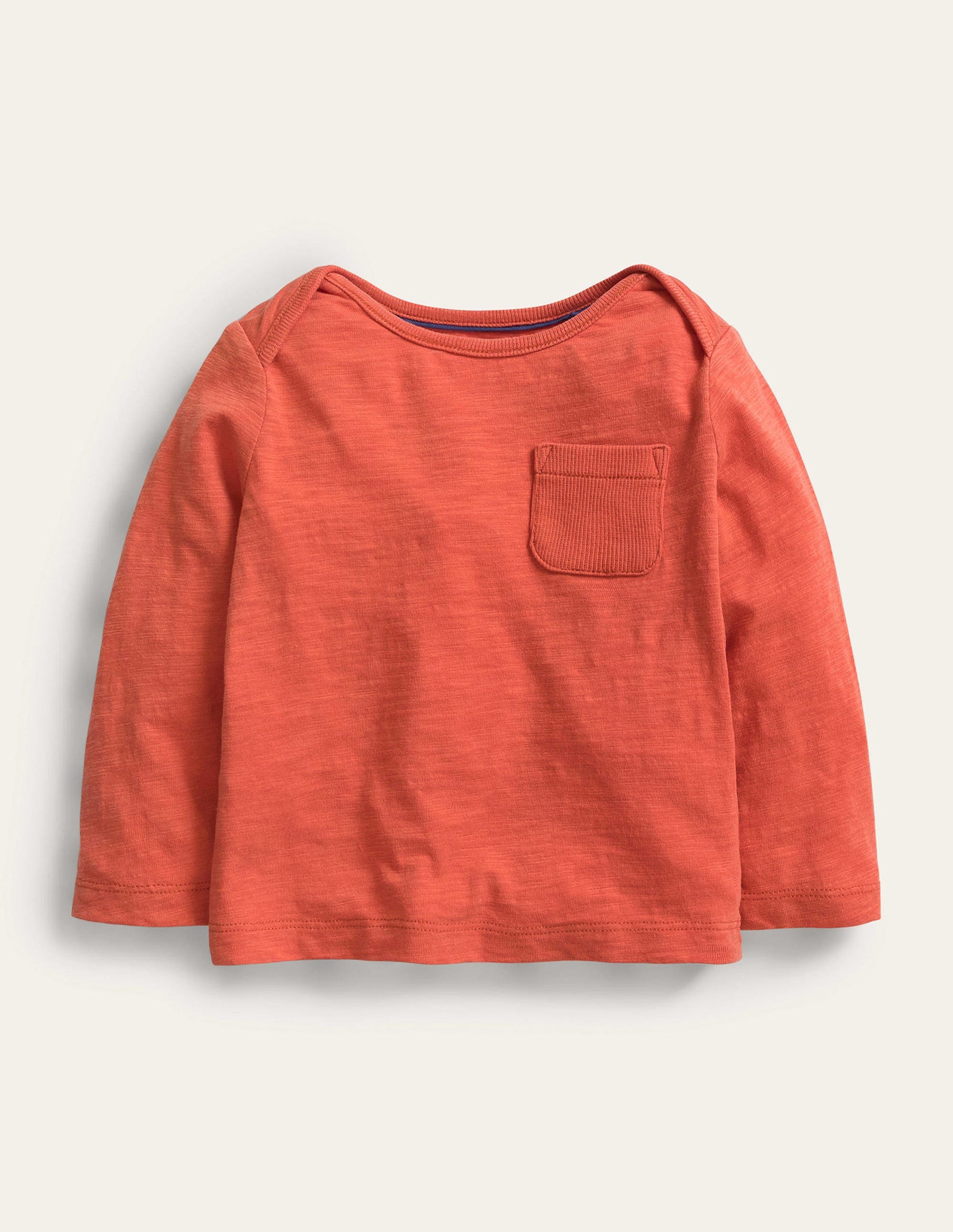 T-shirt teint en pièce et certifié GOTS-Rouge confiture-1