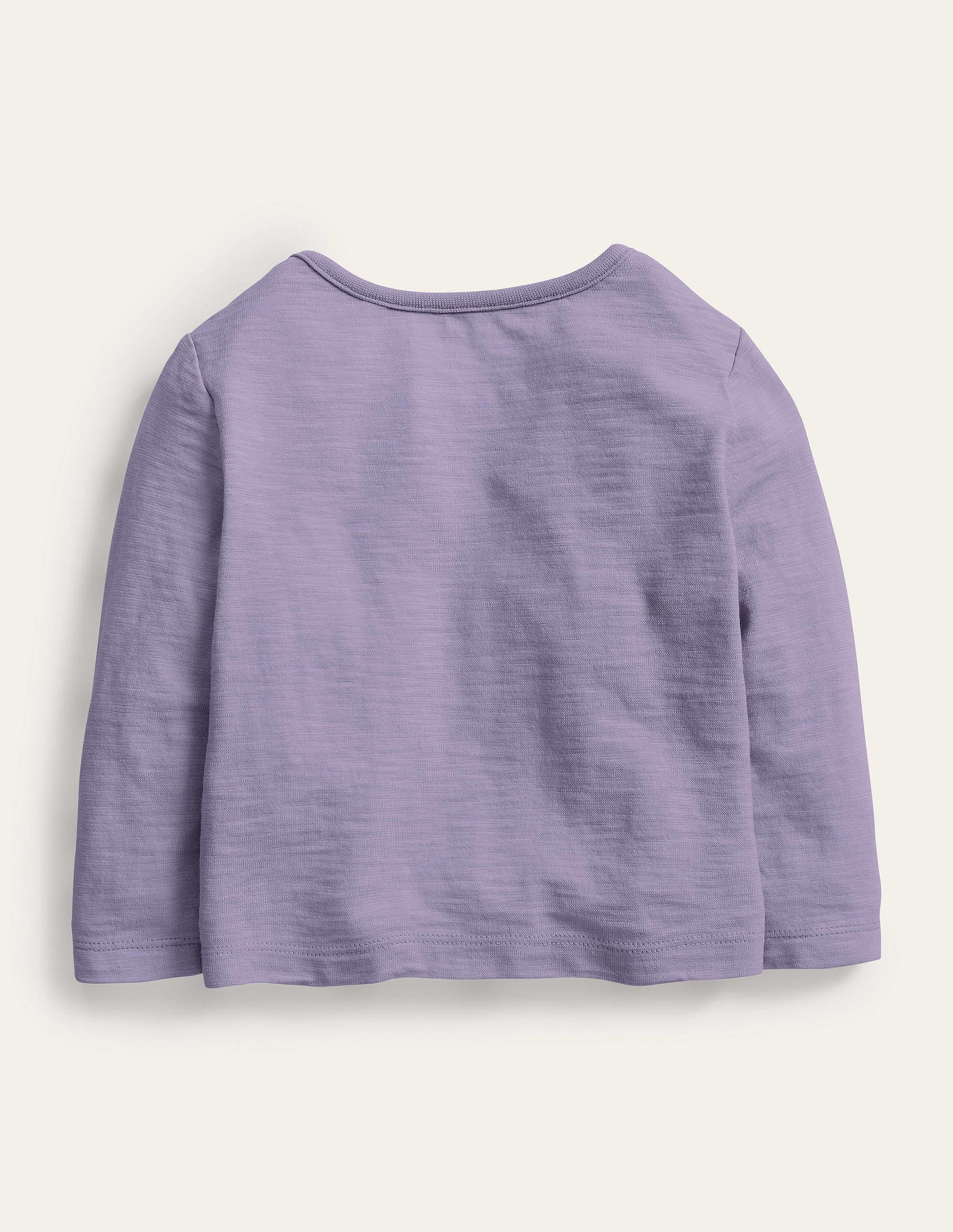 Vorgewaschenes T-Shirt aus GOTS-Baumwolle-Lila - Image 2