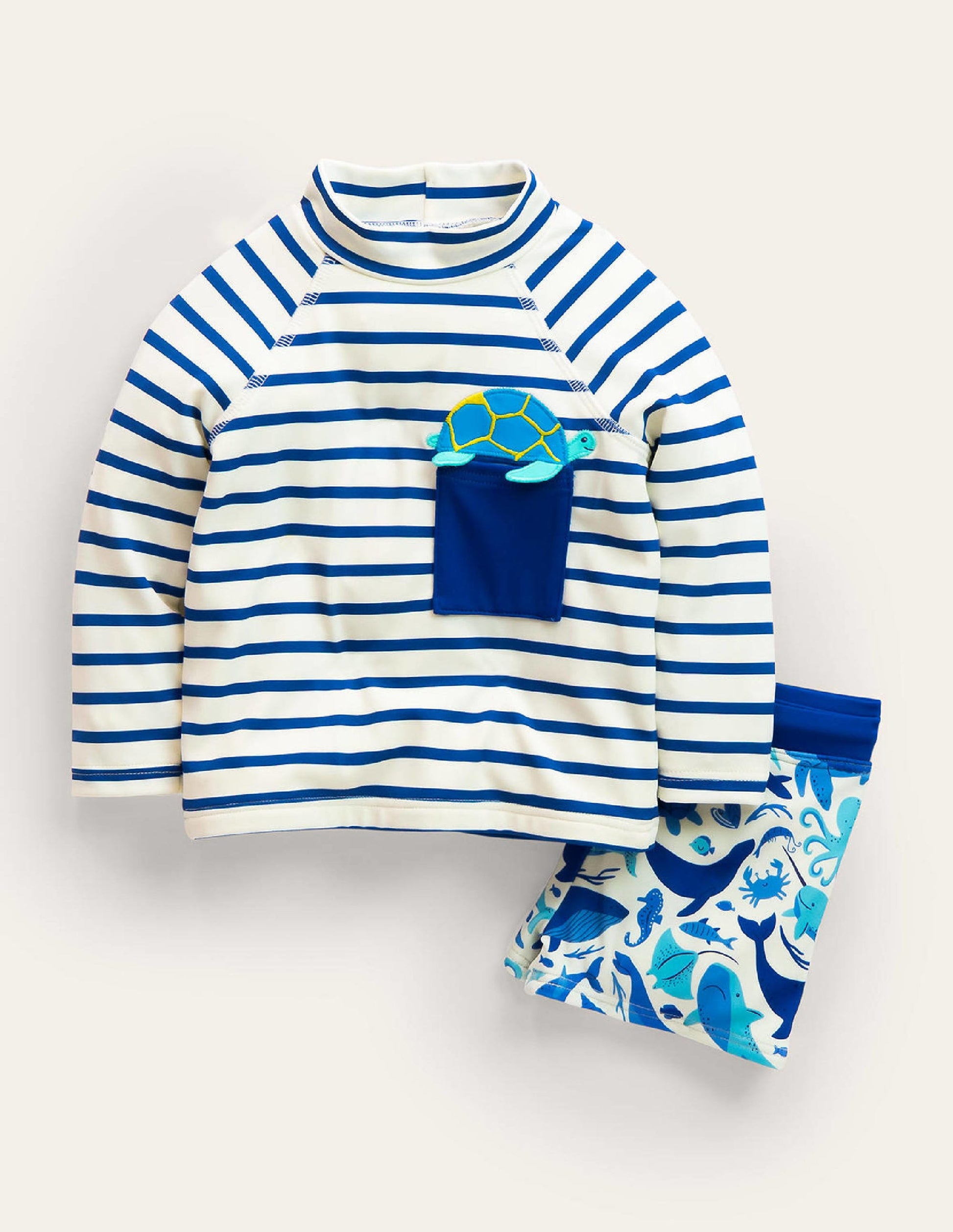 Ensemble fun avec haut de plage-Bébés tortues tribord-1