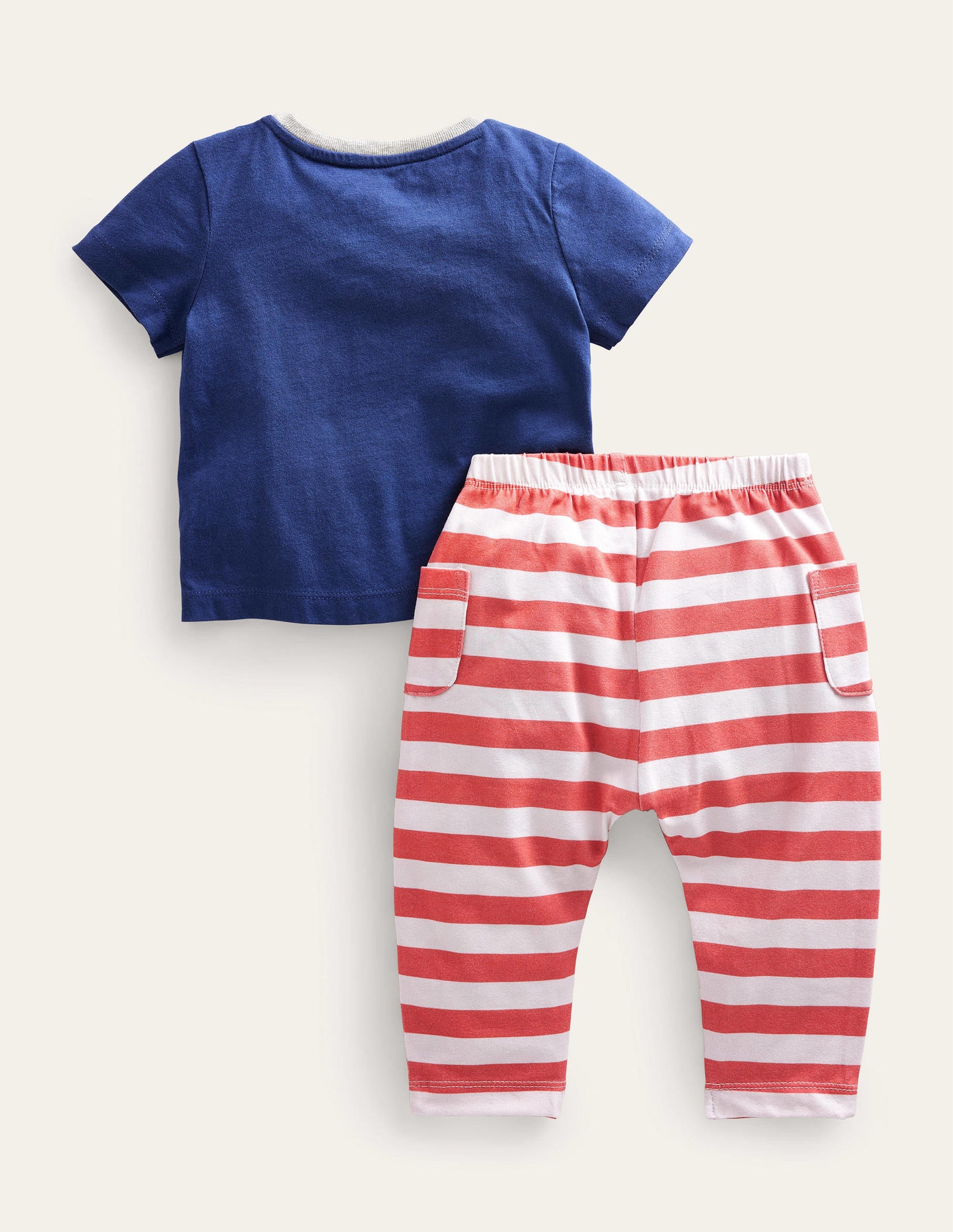 Ensemble top et bas à appliqué-Grenouille bleu marine - Image 2