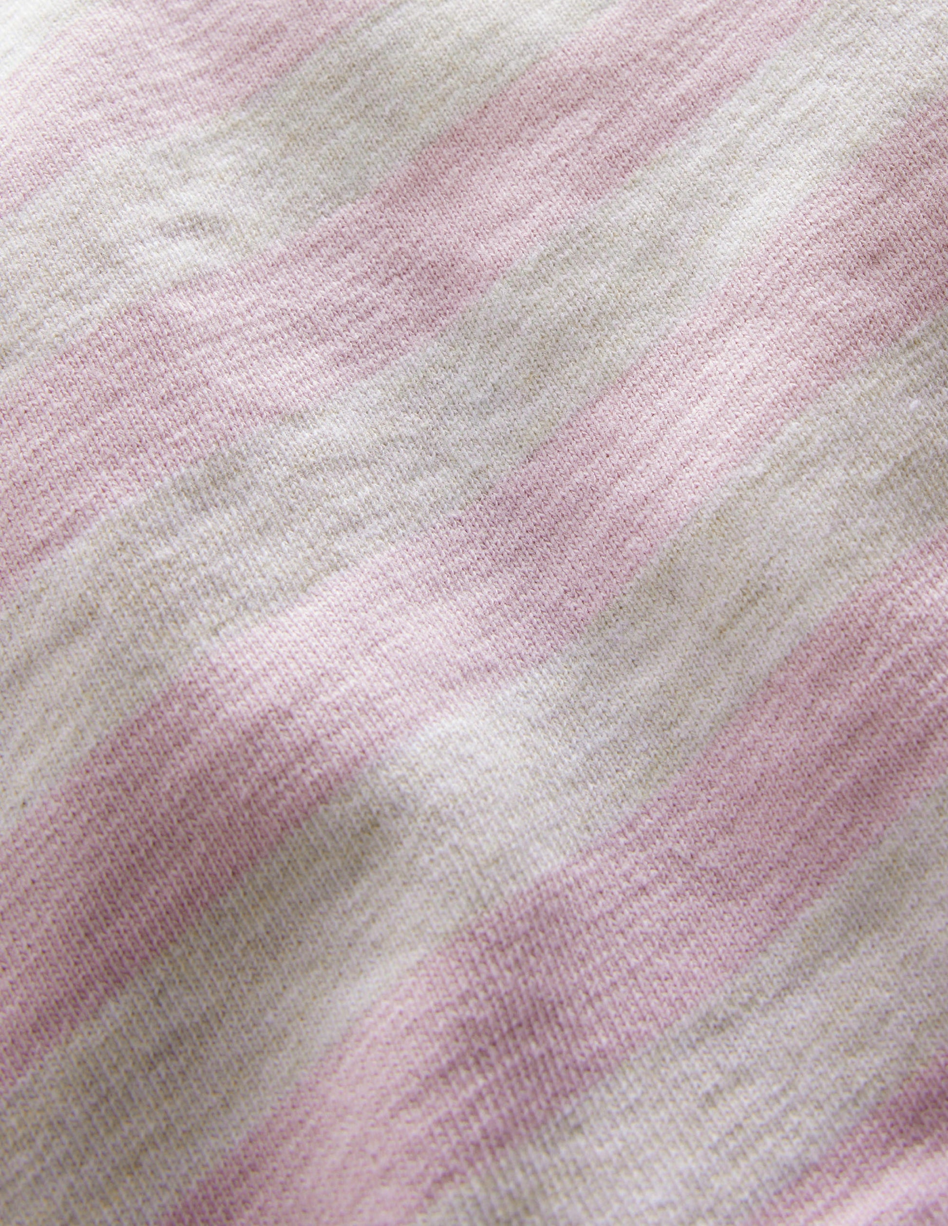 Gestreiftes Sweatshirt-Hellbeige/Rosa-3