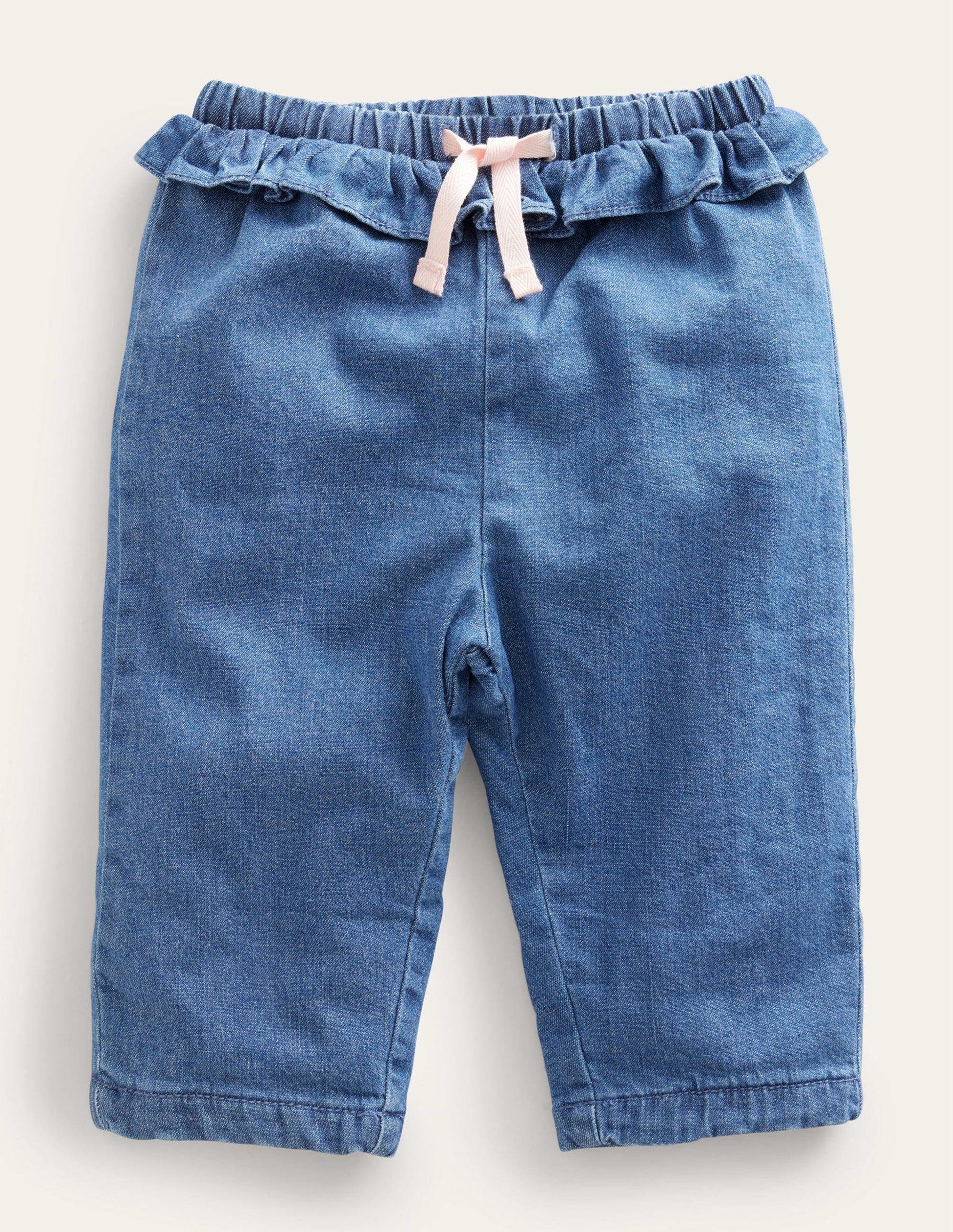 Bas volanté tissé-Chambray moyen-1