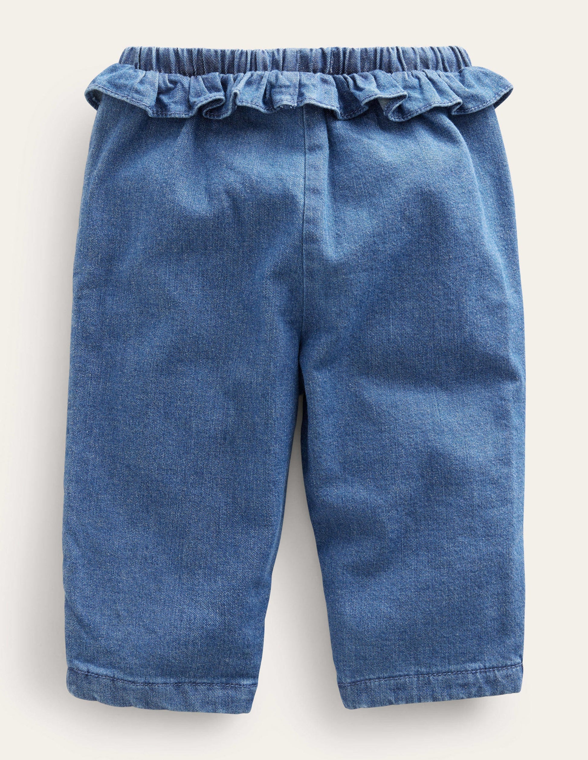 Bas volanté tissé-Chambray moyen-2