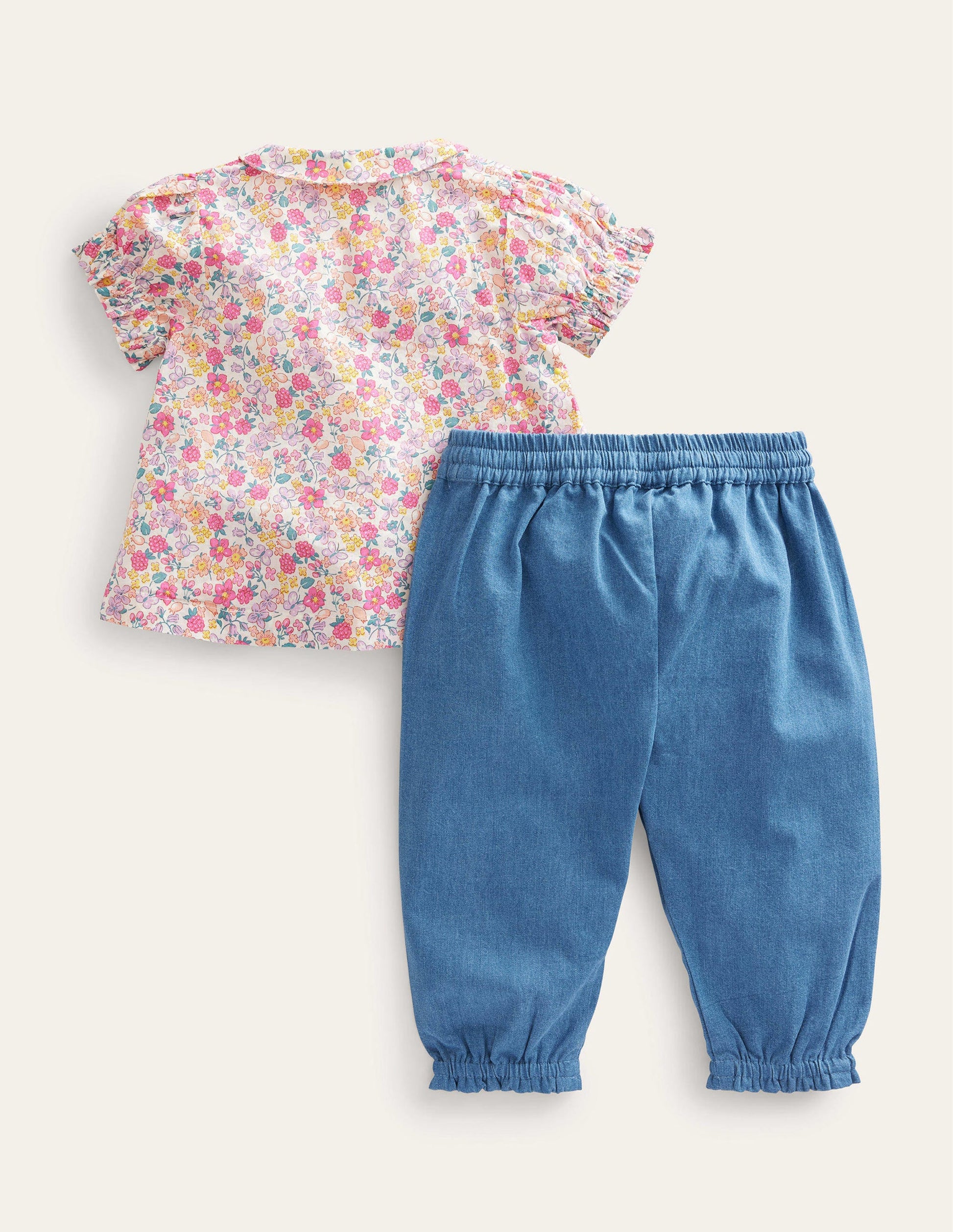 Nostalgisches gewebtes Spielset-Beerenrosa, Schmetterling-2