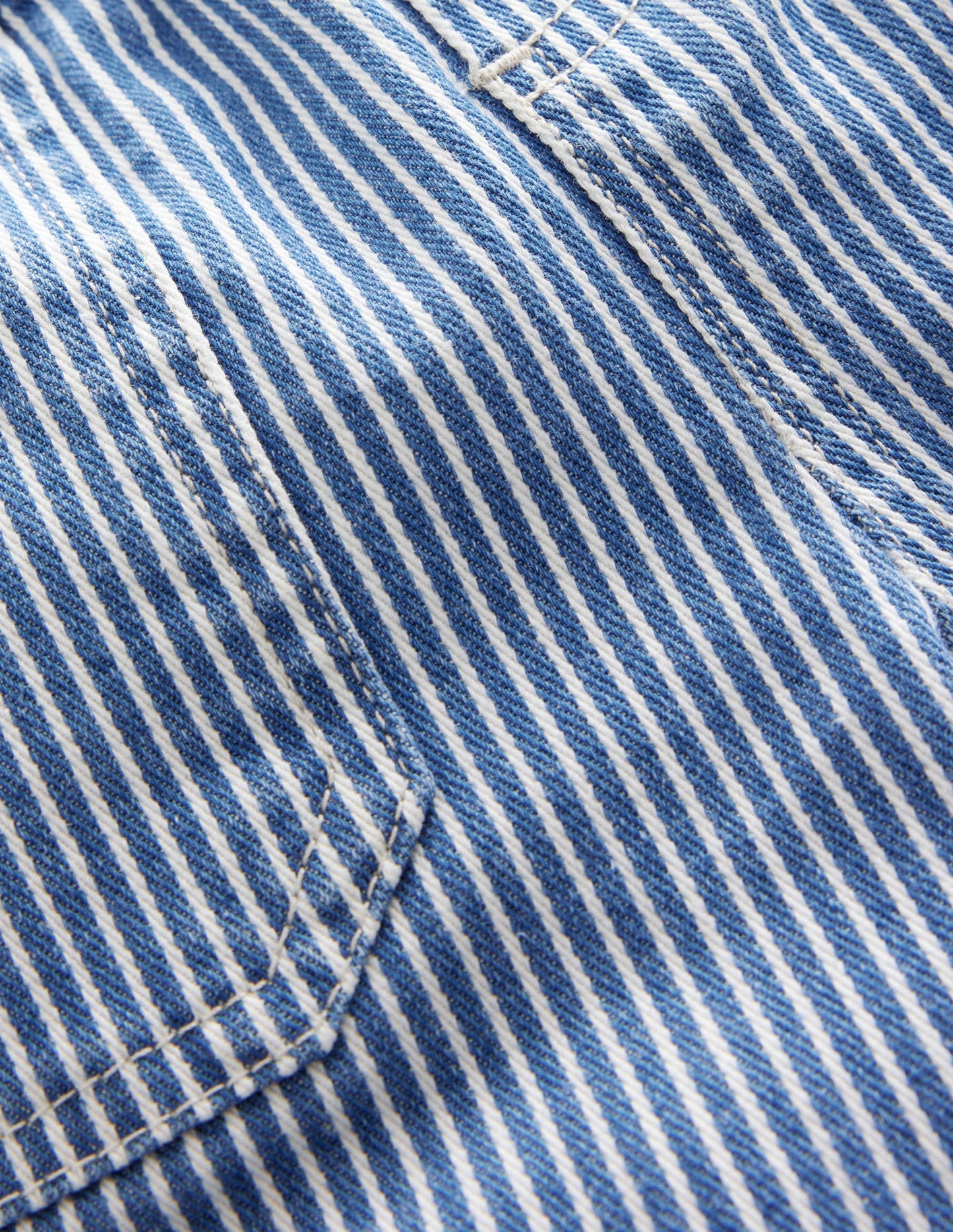 Woven Bottoms-Penzance Blue/ Ivory