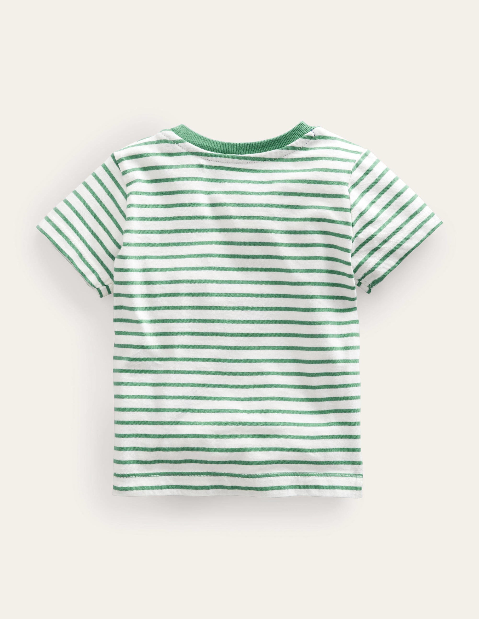 T-Shirt mit aufgestickter Grafik-Naturweiß/Zultanitgrün, Biene - Image 2