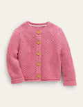 Gilet épais texturé-Fleur d'amandier chiné