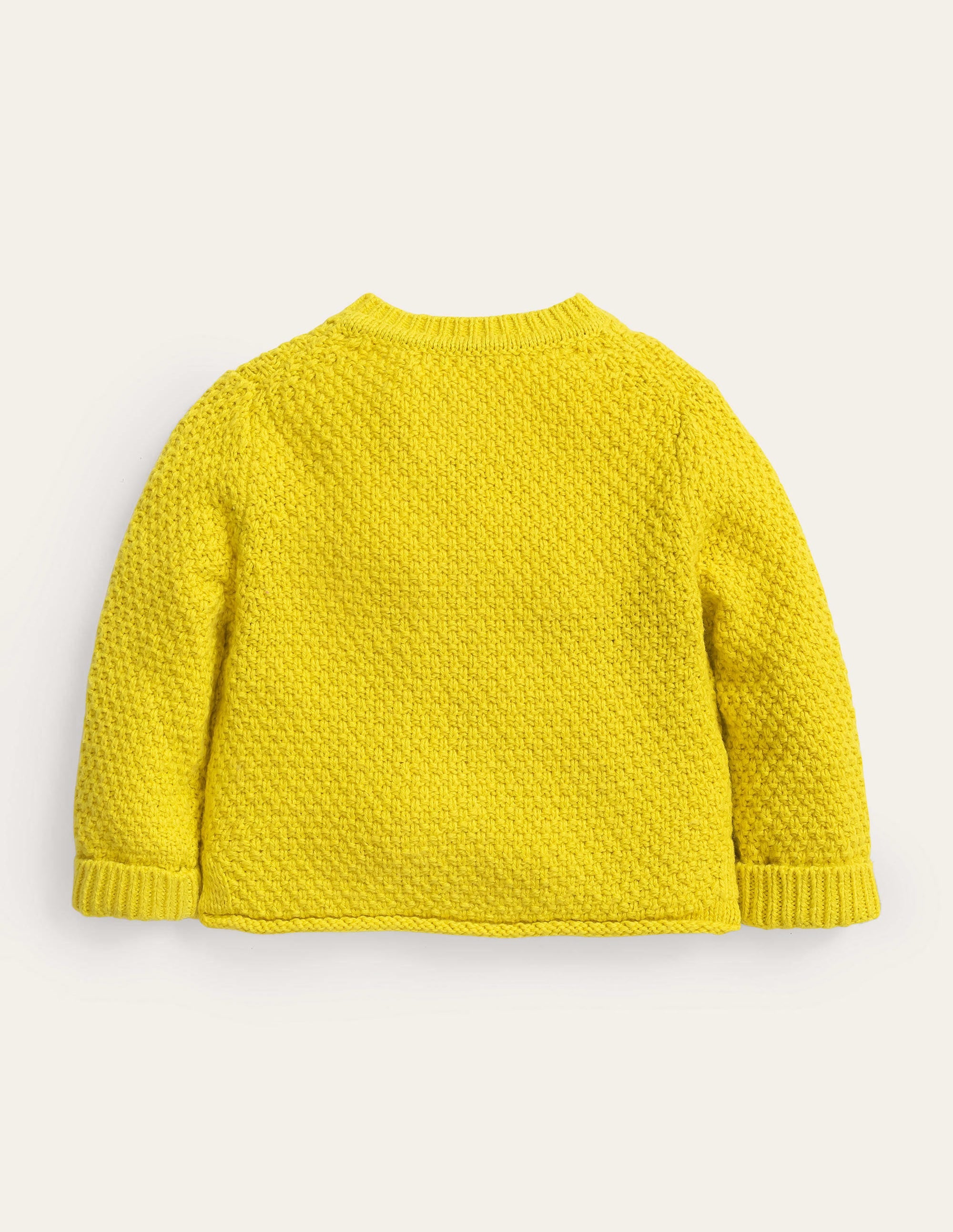 Gilet épais texturé-Citron tendre chiné - Image 2