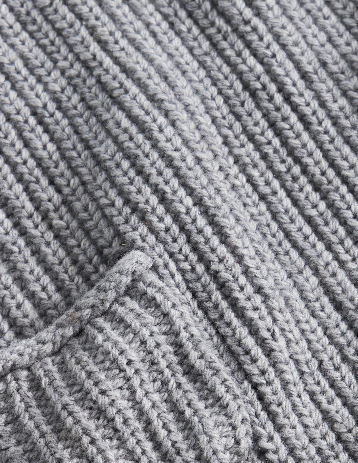 Gerippte Stricklatzhose-Grau Meliert - Image 3