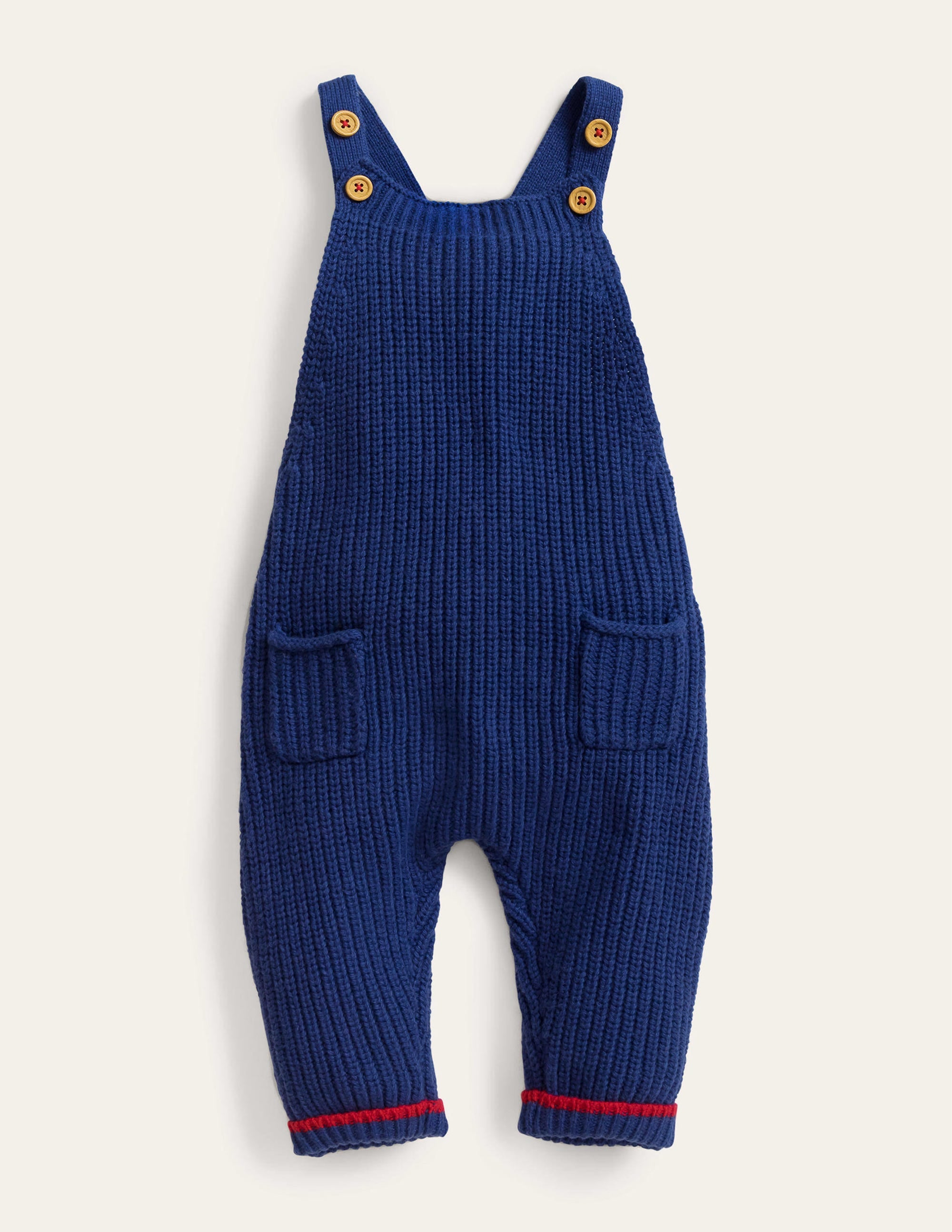 Gerippte Stricklatzhose-Segelblau - Image 1