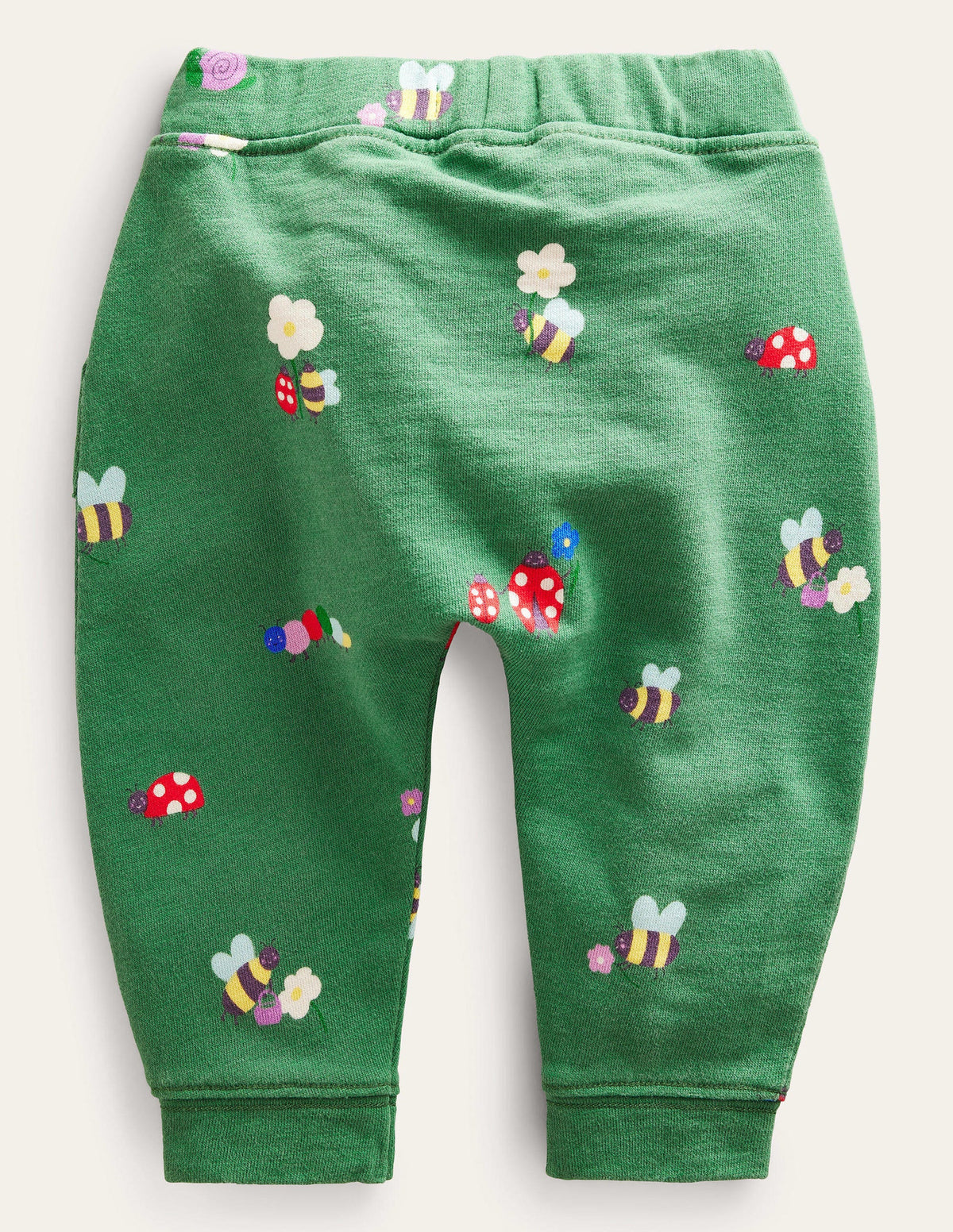 Printed Jersey Bottoms-Deep Grass Green Bugs-2