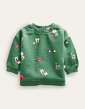 Lockeres Sweatshirt-Dunkles Grasgrün, Insekten