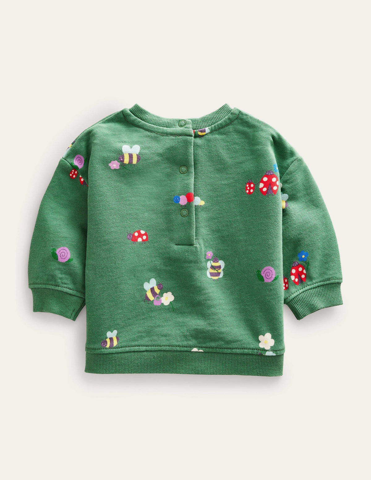 Lockeres Sweatshirt-Dunkles Grasgrün, Insekten - Image 2