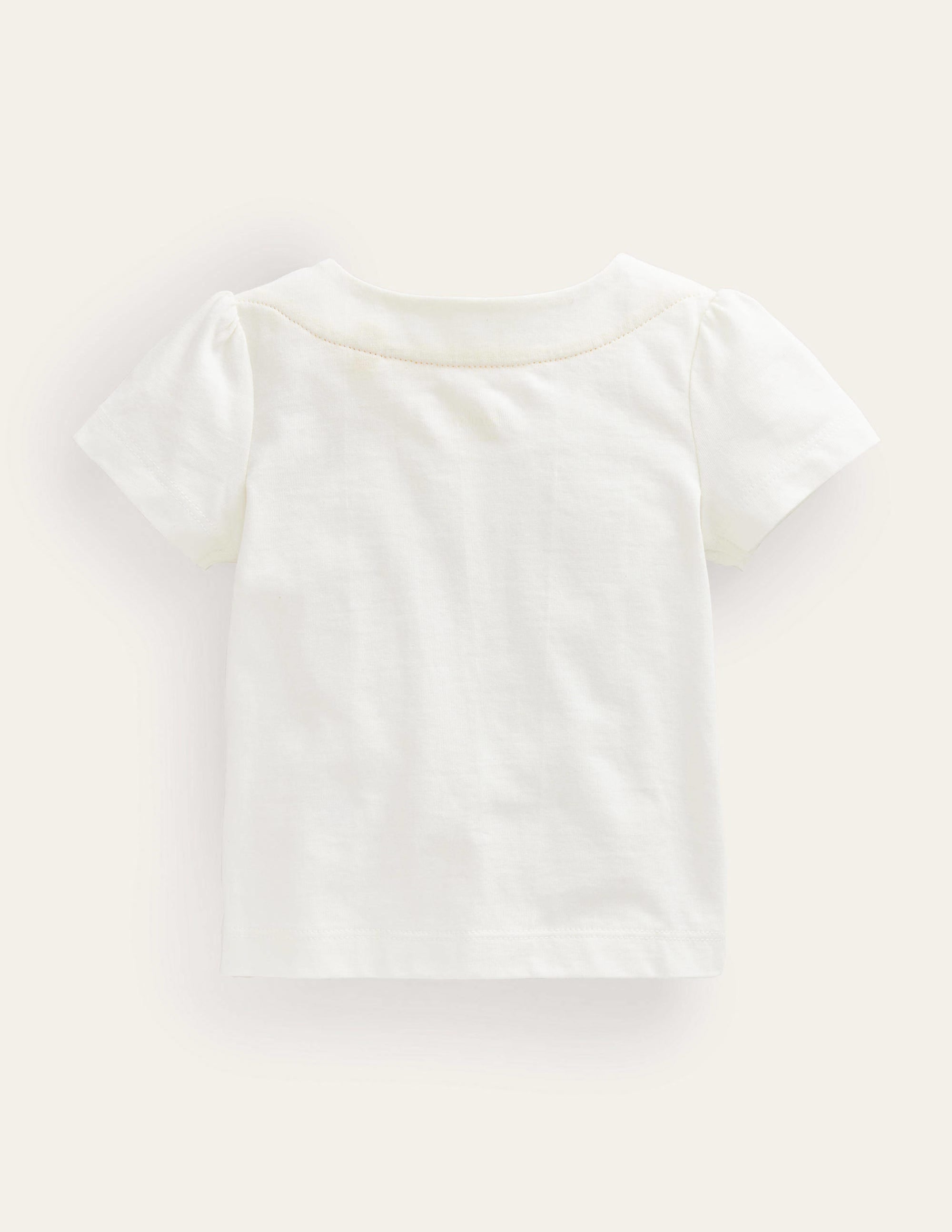 Süßes T-Shirt mit Applikation-Naturweiß, Küken - Image 2