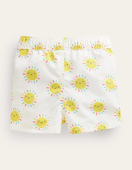 Baby-Badeshorts-Bunt, Regenbogen-Sonnen