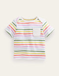 Stripe T-Shirt-Rainbow Stripe
