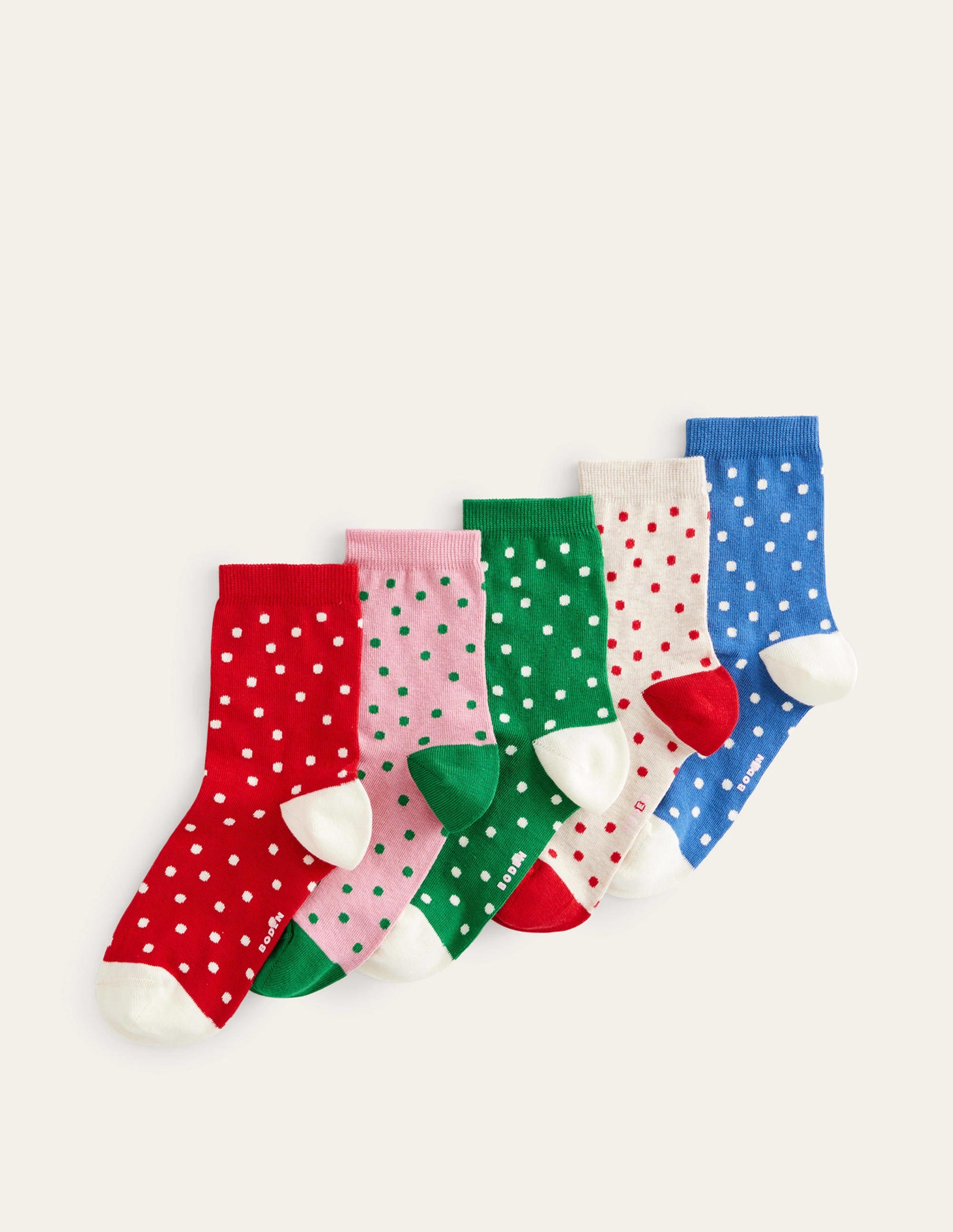 Knöchelsocken im 5er-Pack-Punkte - Image 1