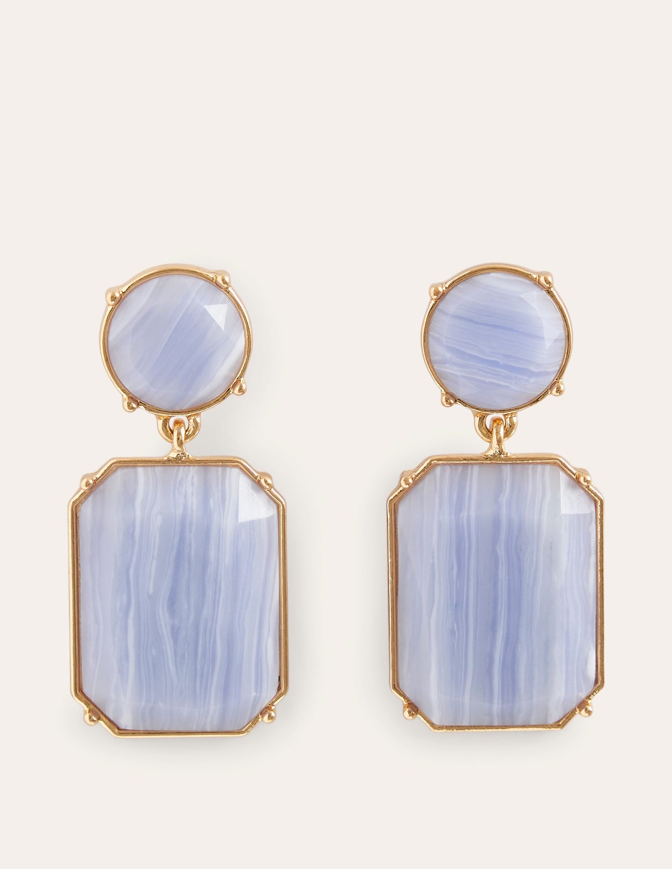 Pendants d'oreilles ornementés-Bleu - Image 2