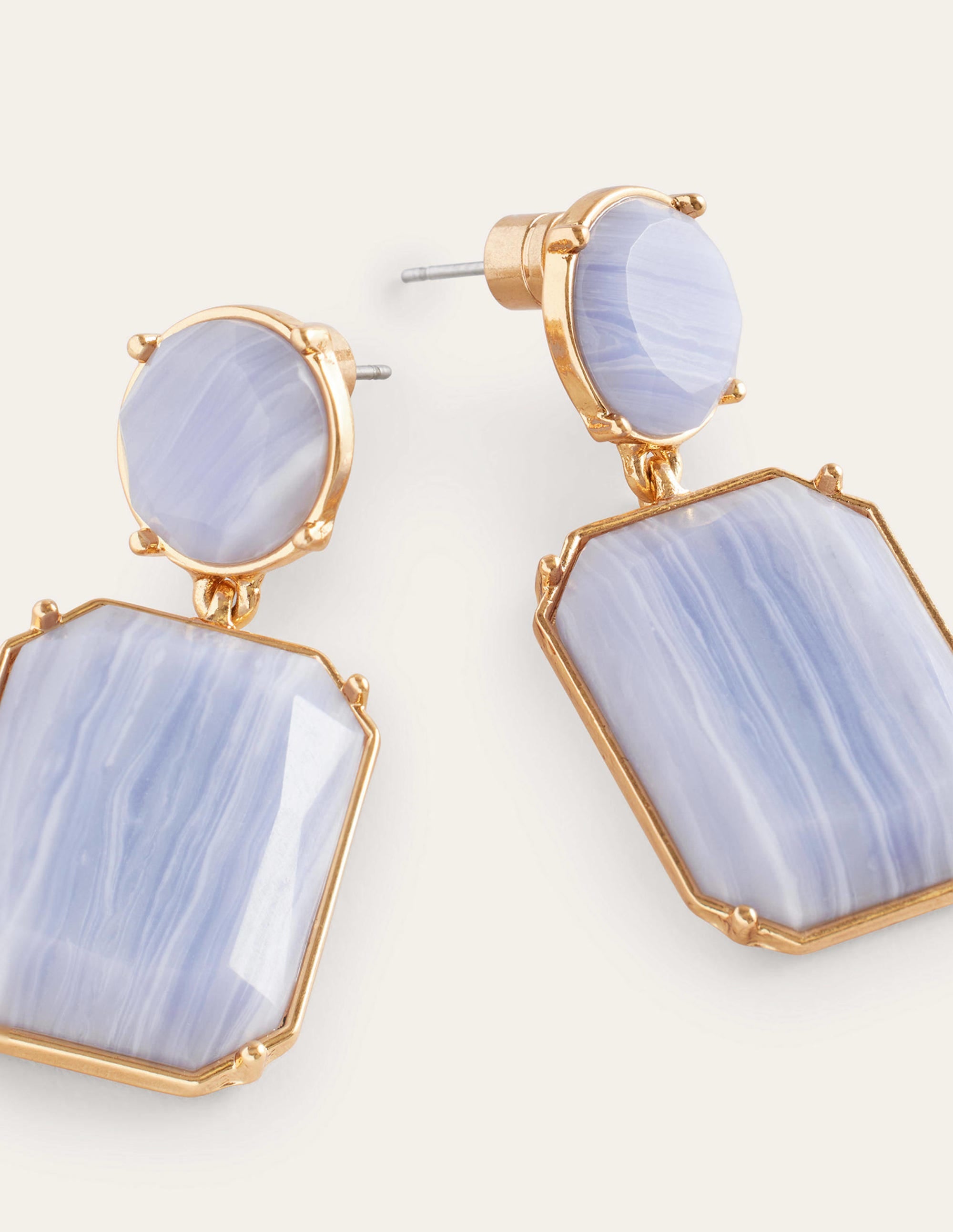 Pendants d'oreilles ornementés-Bleu - Image 3