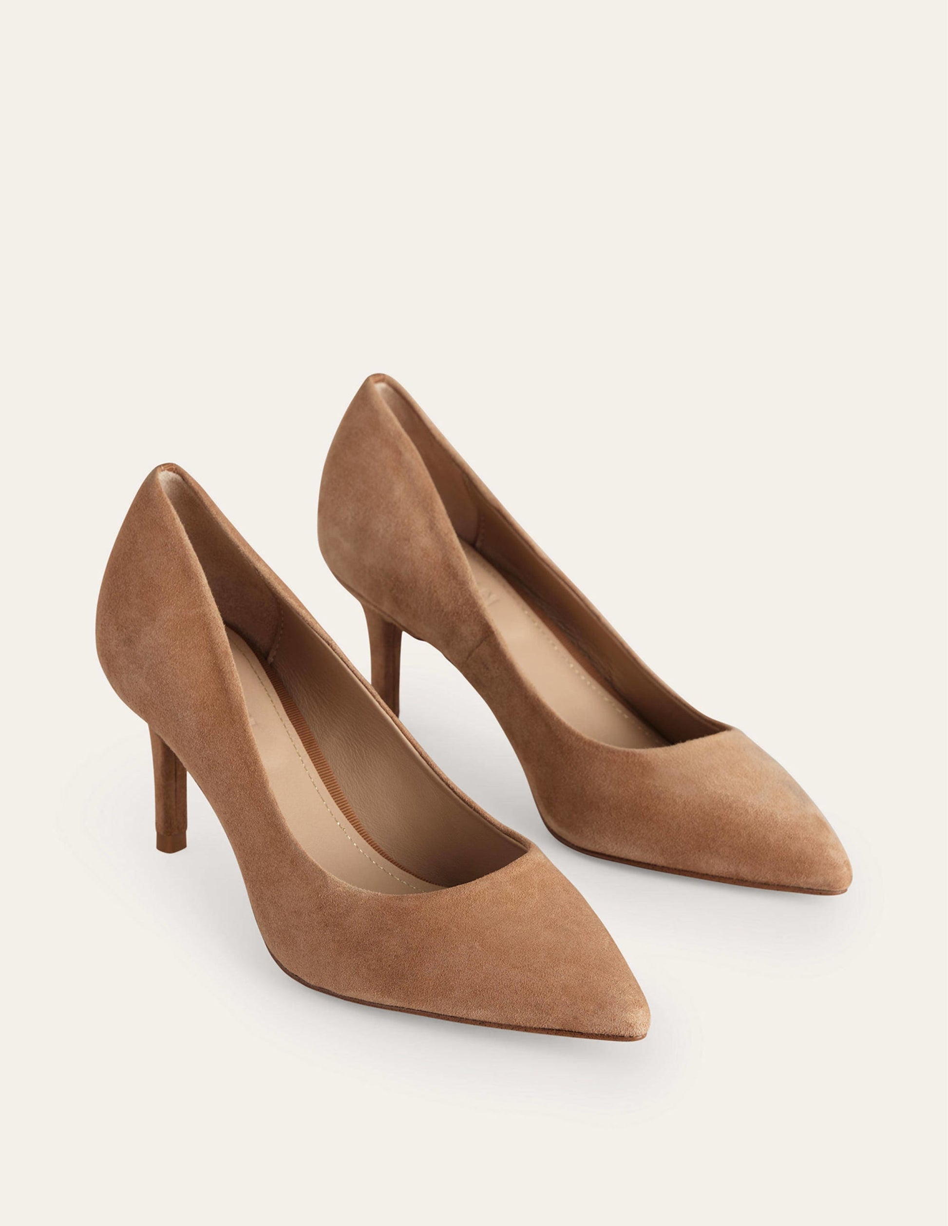 Klassische Pumps aus Veloursleder-Ahornsirup Veloursleder-3