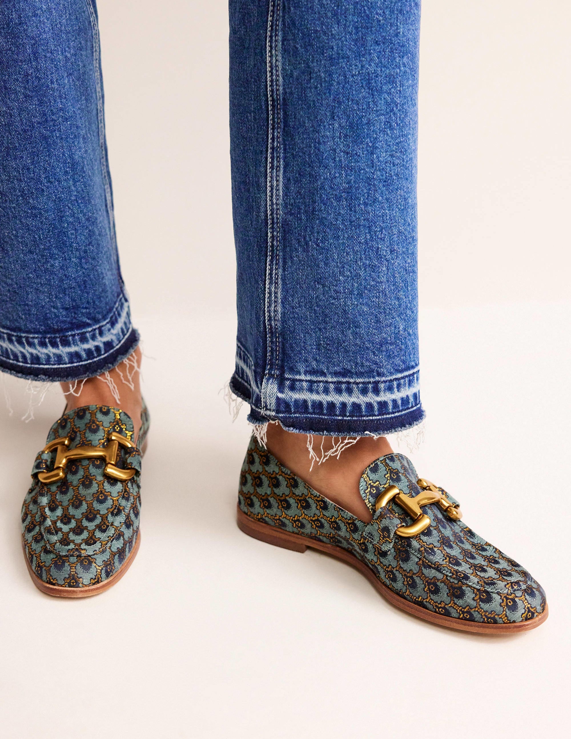Iris Snaffle Loafers-Jacquard - Image 1