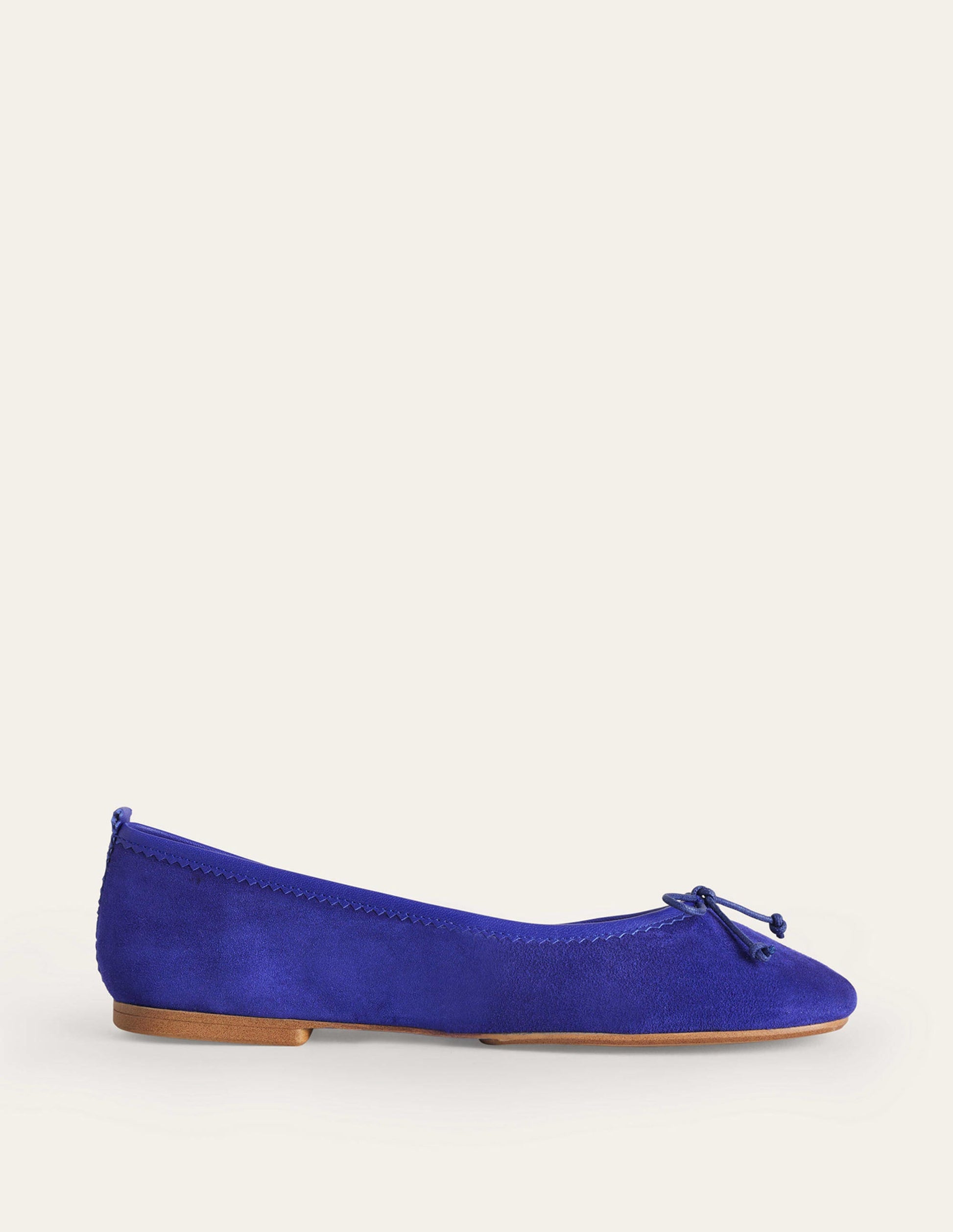 Ballerines Kitty à semelle souple-Daim bleu lapis-2