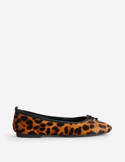 Kitty Ballerinas mit flexibler Sohle-Leopardenmuster
