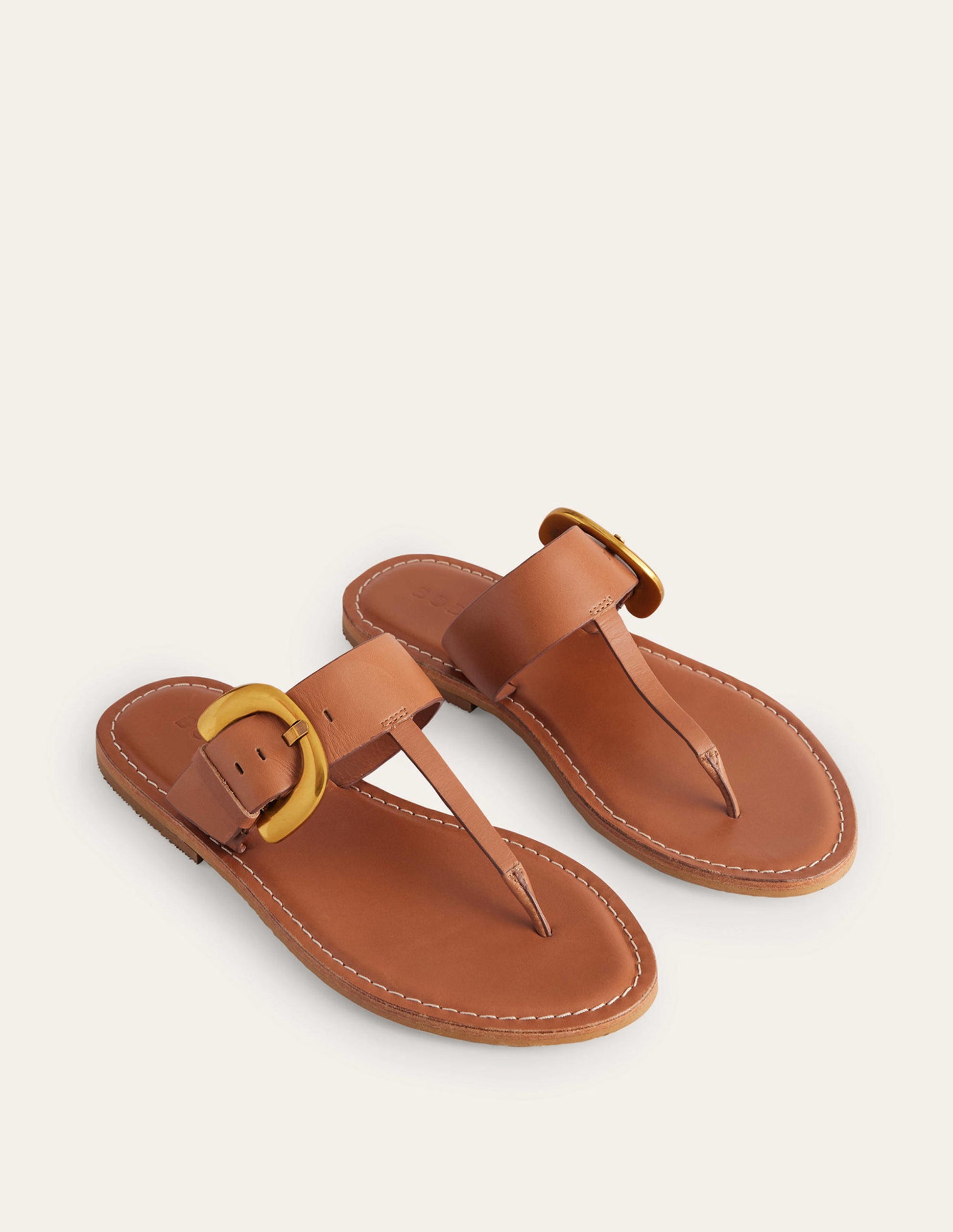 Tongs à boucle-Fauve-3